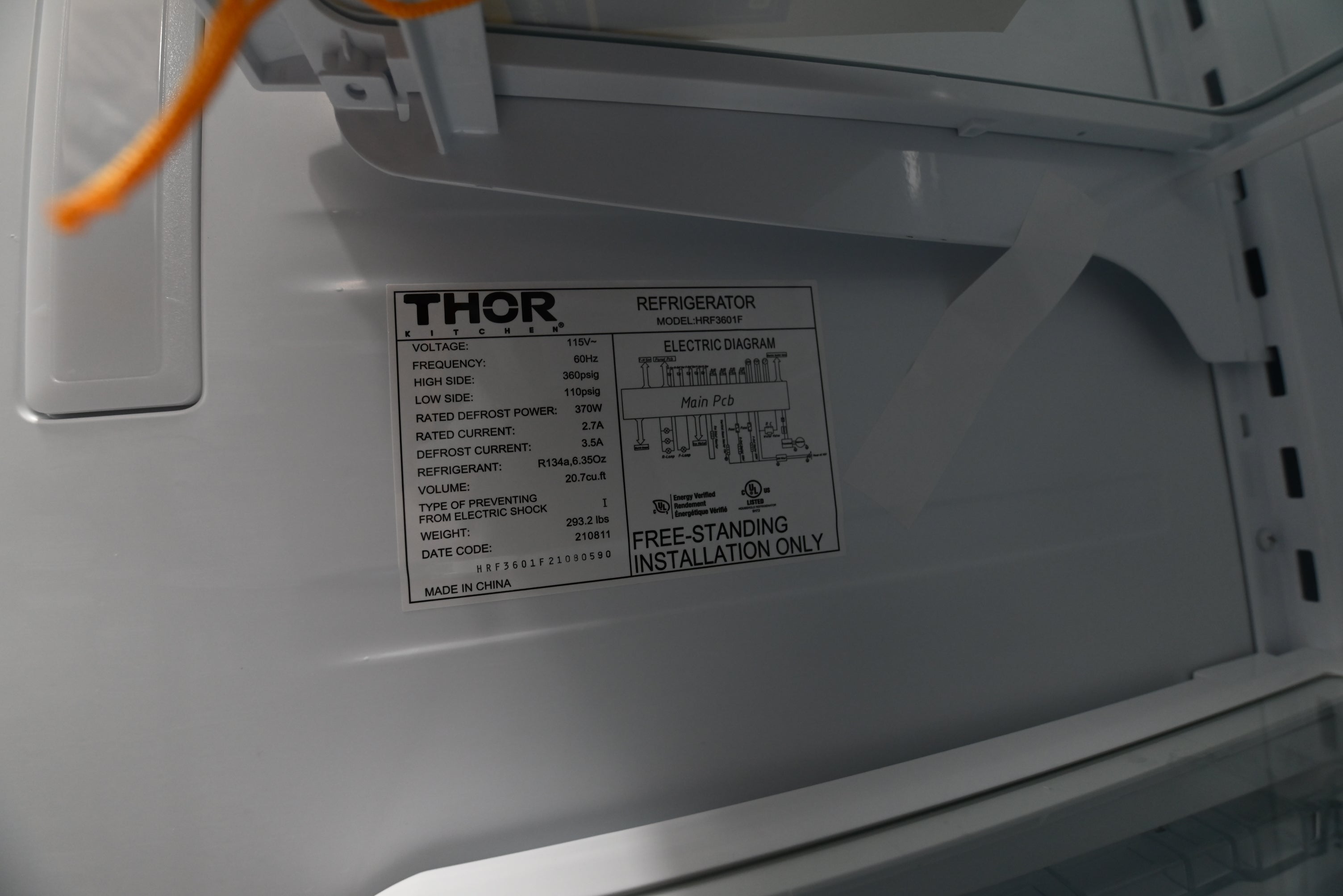 Thor HRF3601F 36" Stainless Steel 4-Door French Door Refrigerator