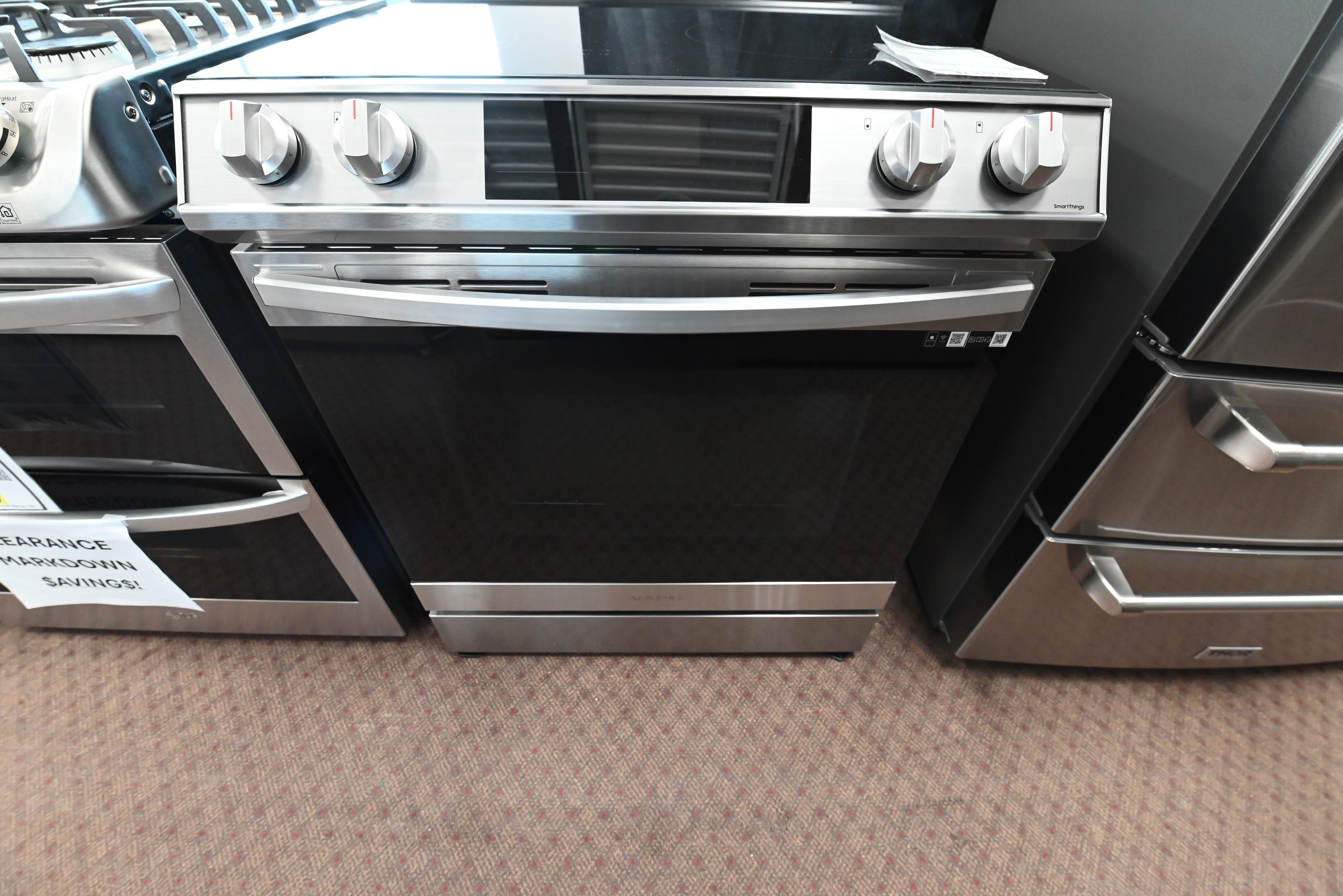 Samsung Bespoke 30 inch stainless steel slide in induction range NE63B8611SS