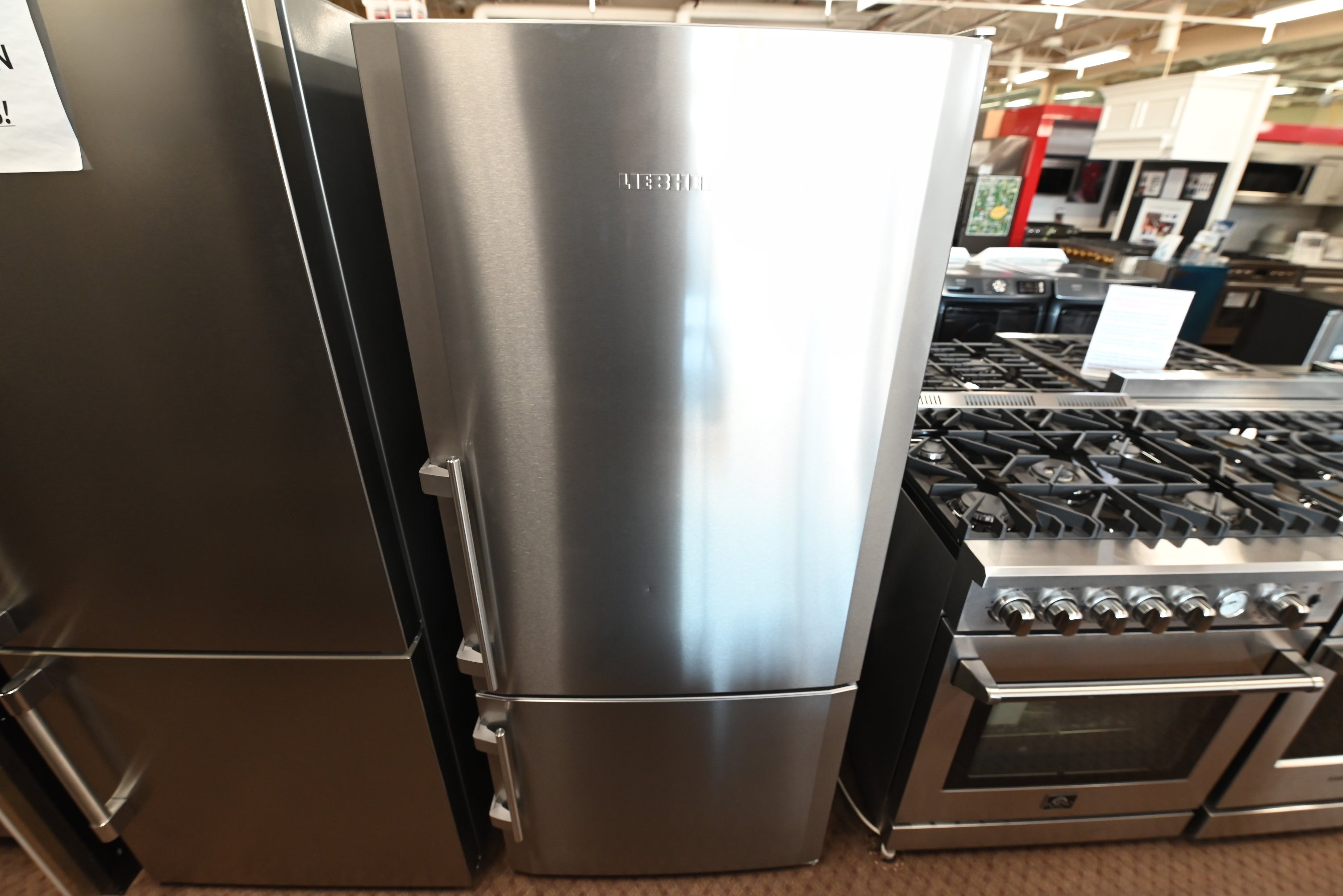 Liebherr CS1400R 30-inch counter-depth bottom-freezer refrigerator in SmartSteel