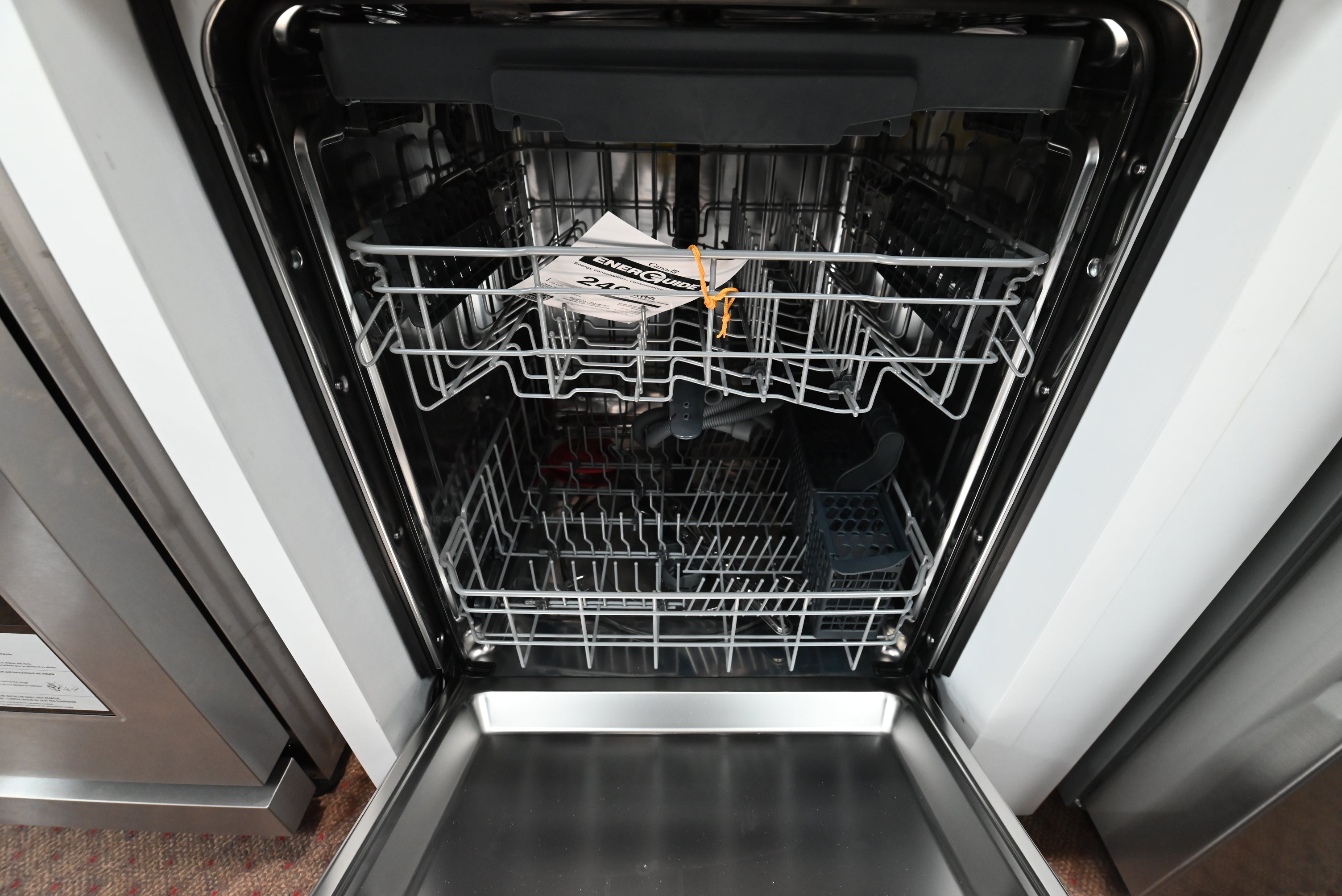 Luxury 45 dBA pro style dishwasher with commercial tubular handle bar by Thor Kitchen