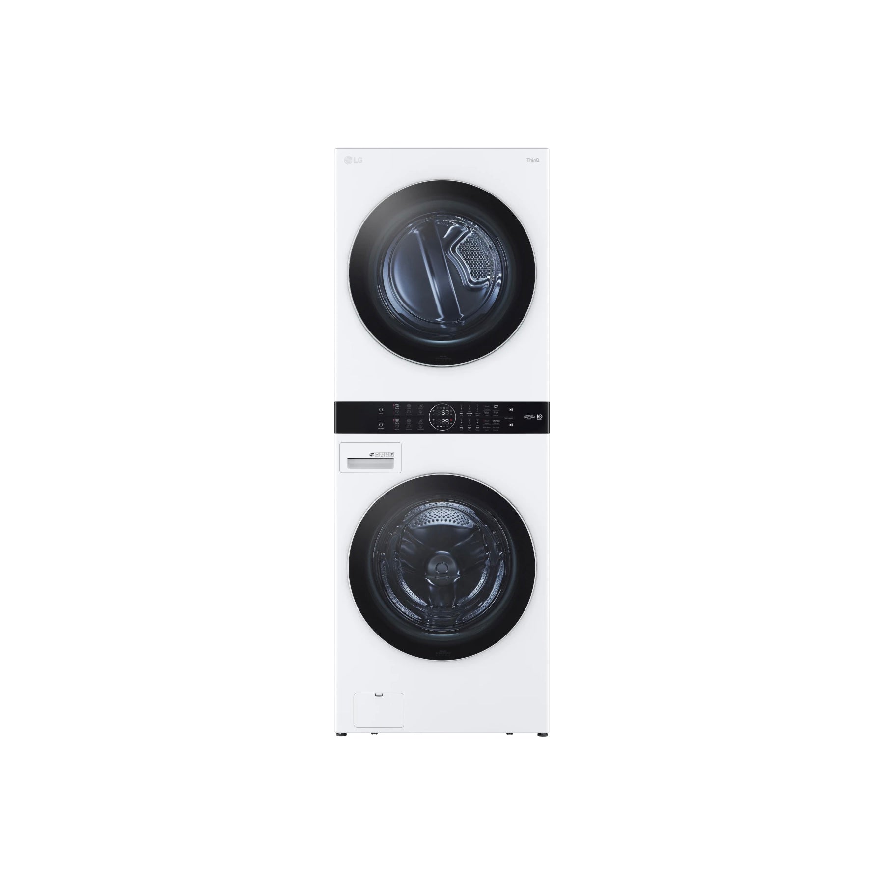 LG WKGX201HWA 27" White Single Unit Front Load WashTower
