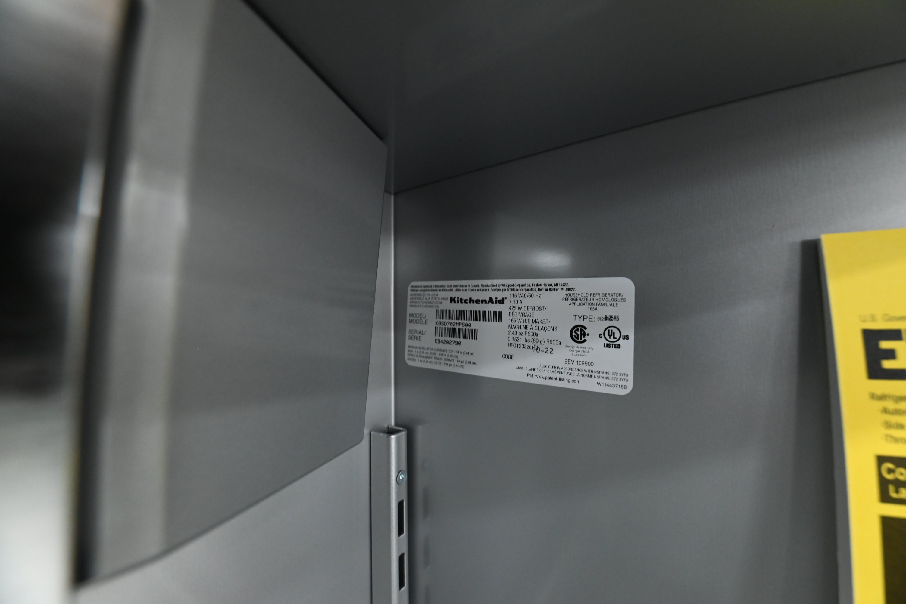 KitchenAid KBSD702MPS 42" Stainless Steel Side by Side Refrigerator