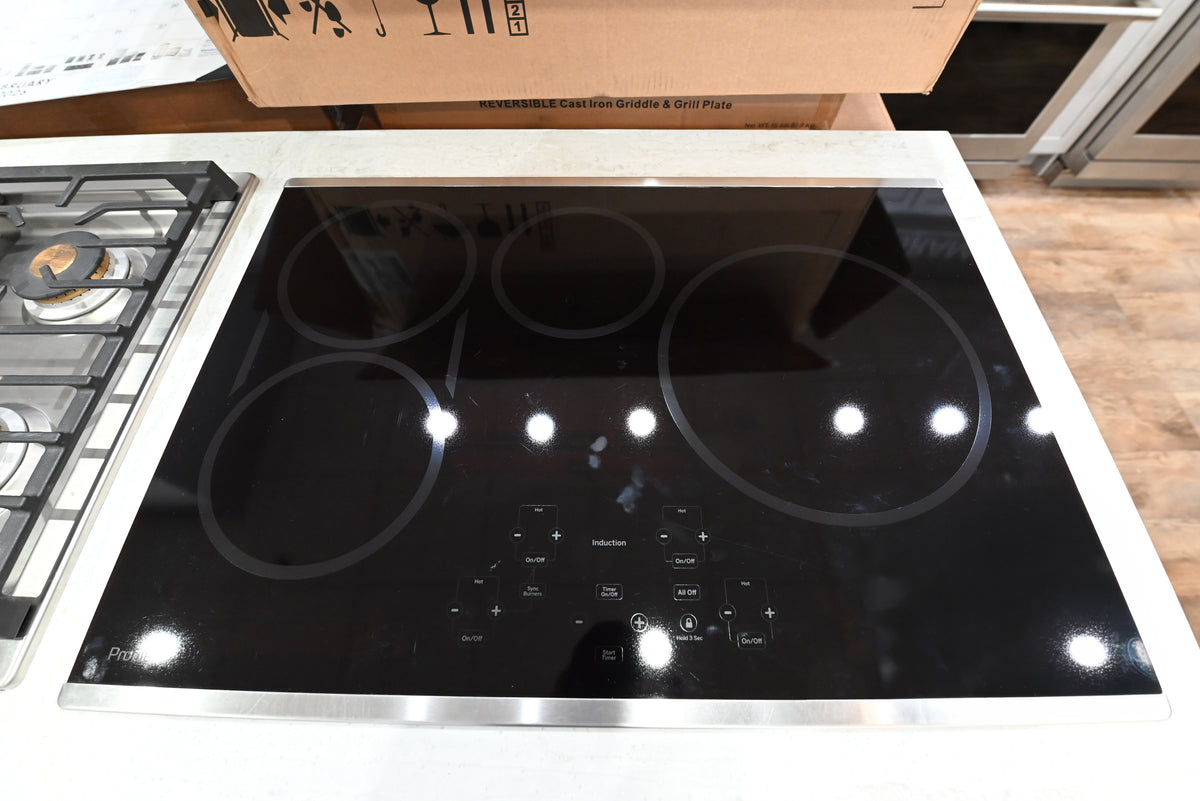 GE Profile 30 inch built in touch control induction cooktop PHP9030SJSS in stainless steel