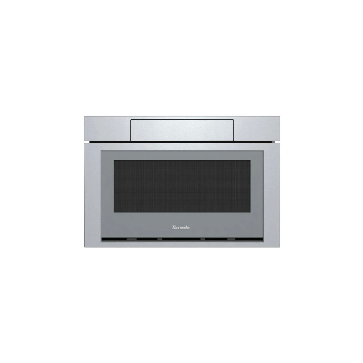 Thermador MD24BS Professional 24 inch built in microdrawer microwave front view stainless steel