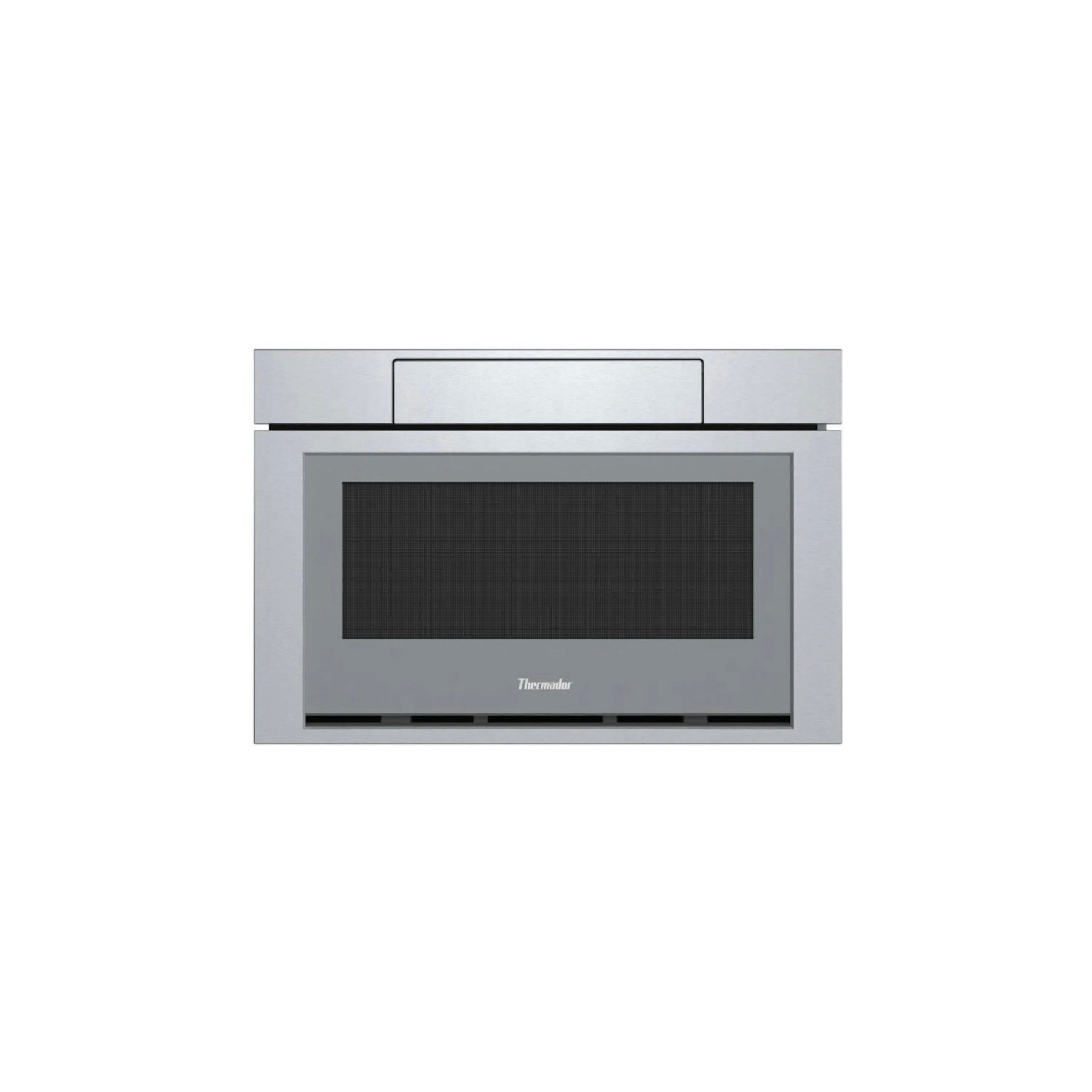 Thermador MD24BS Professional 24 inch built in microdrawer microwave front view stainless steel