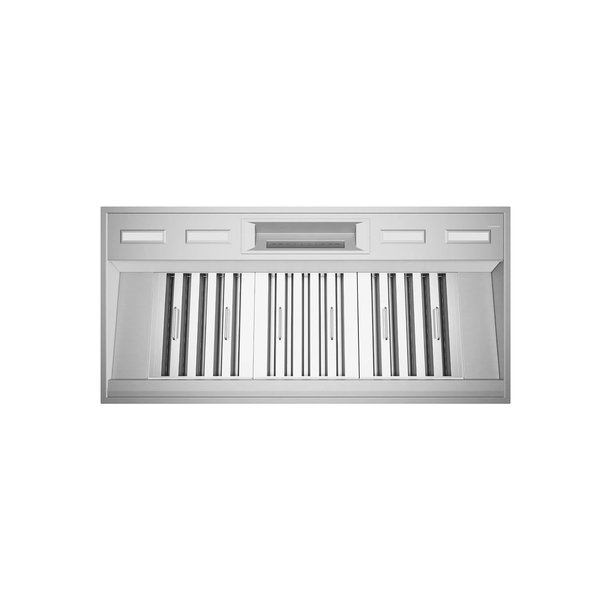 Thermador VCIN48GWS Professional 48 inch built in custom range hood insert front view stainless steel