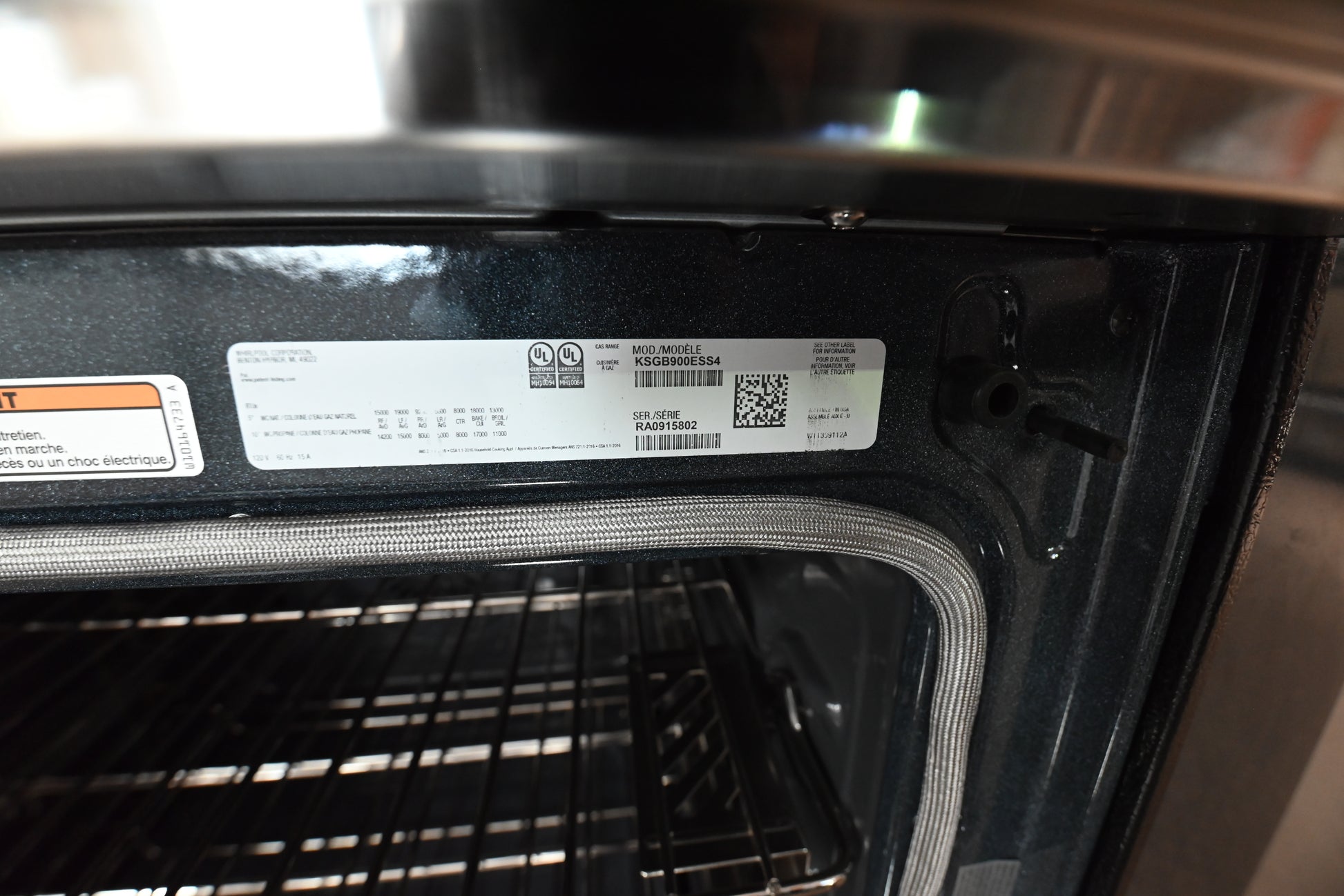 KitchenAid 30" 5-Burner Gas Convection Slide-In Range with Baking Drawer — Stainless Steel (KSGB900ESS)