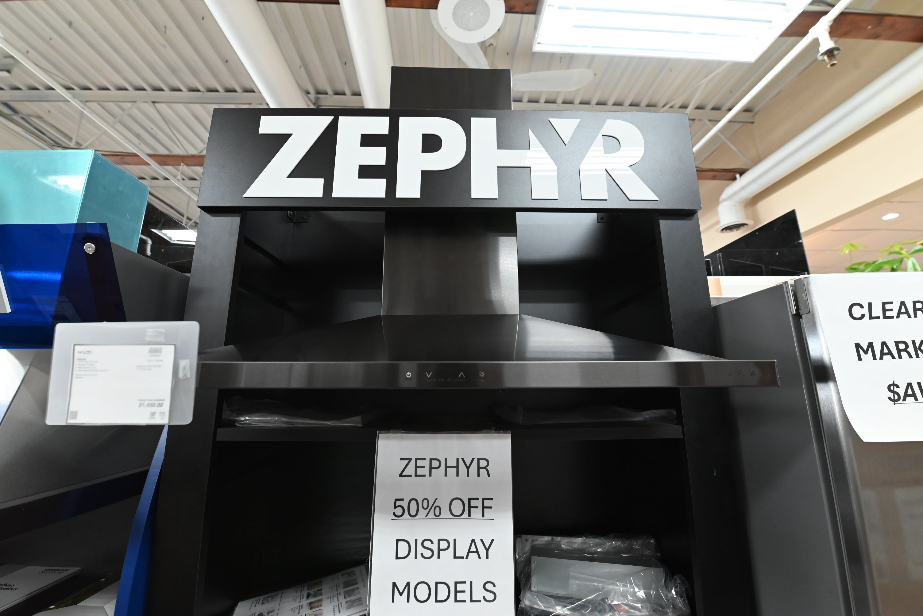 Zephyr ZANE30CBS 30 inch Anzio professional wall mount chimney range hood titanium black stainless steel front profile