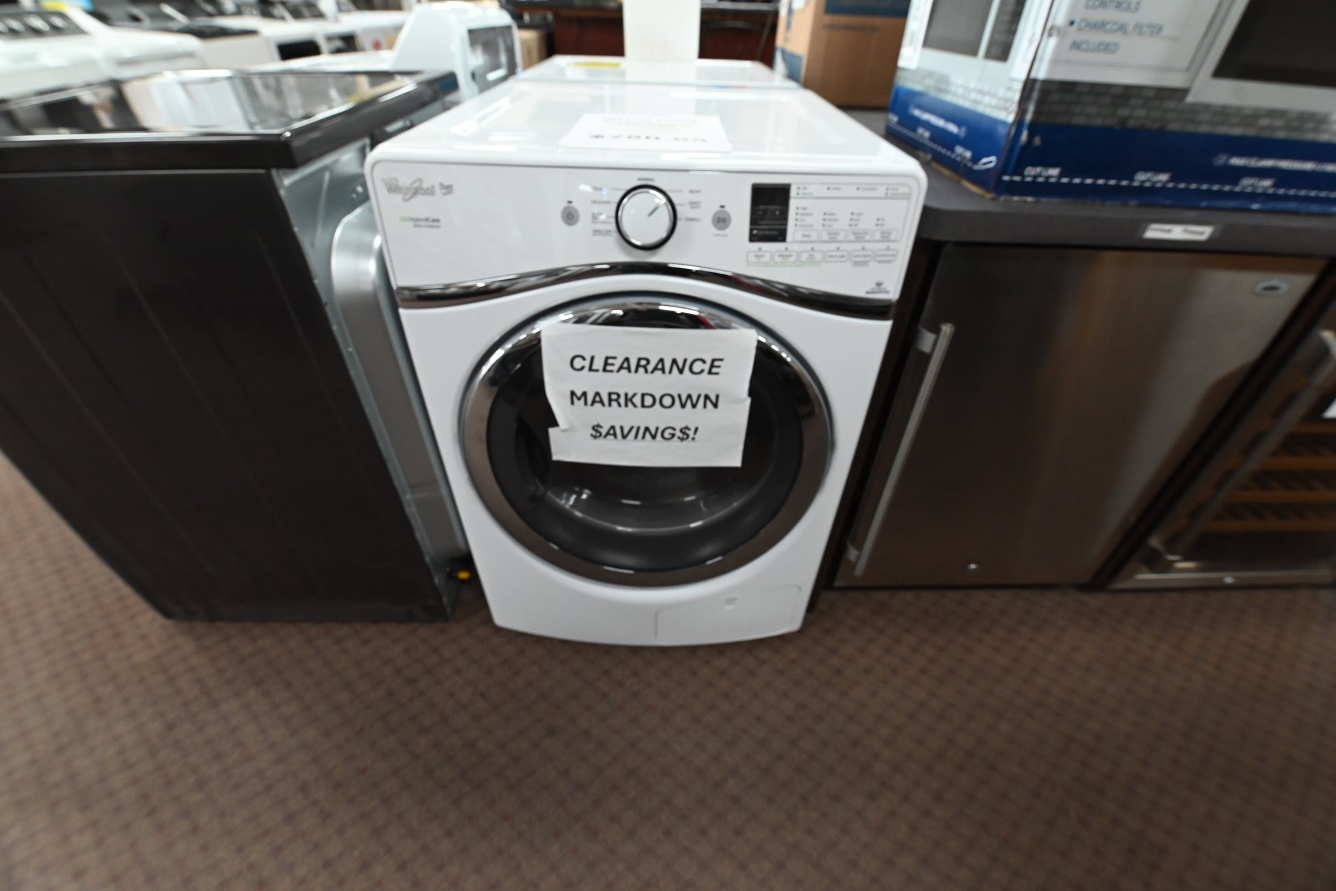 Whirlpool 27 inch front load electric dryer in white WED99HEDW
