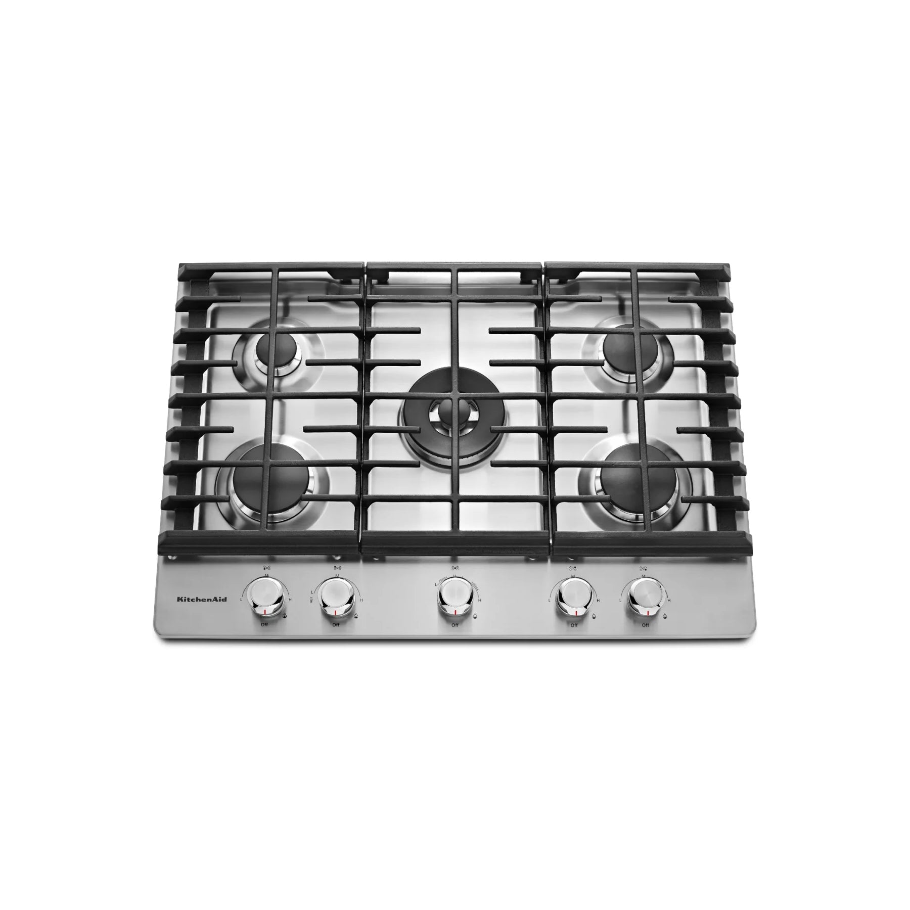 KitchenAid KCGS550ESS 30" Stainless Steel Gas Cooktop