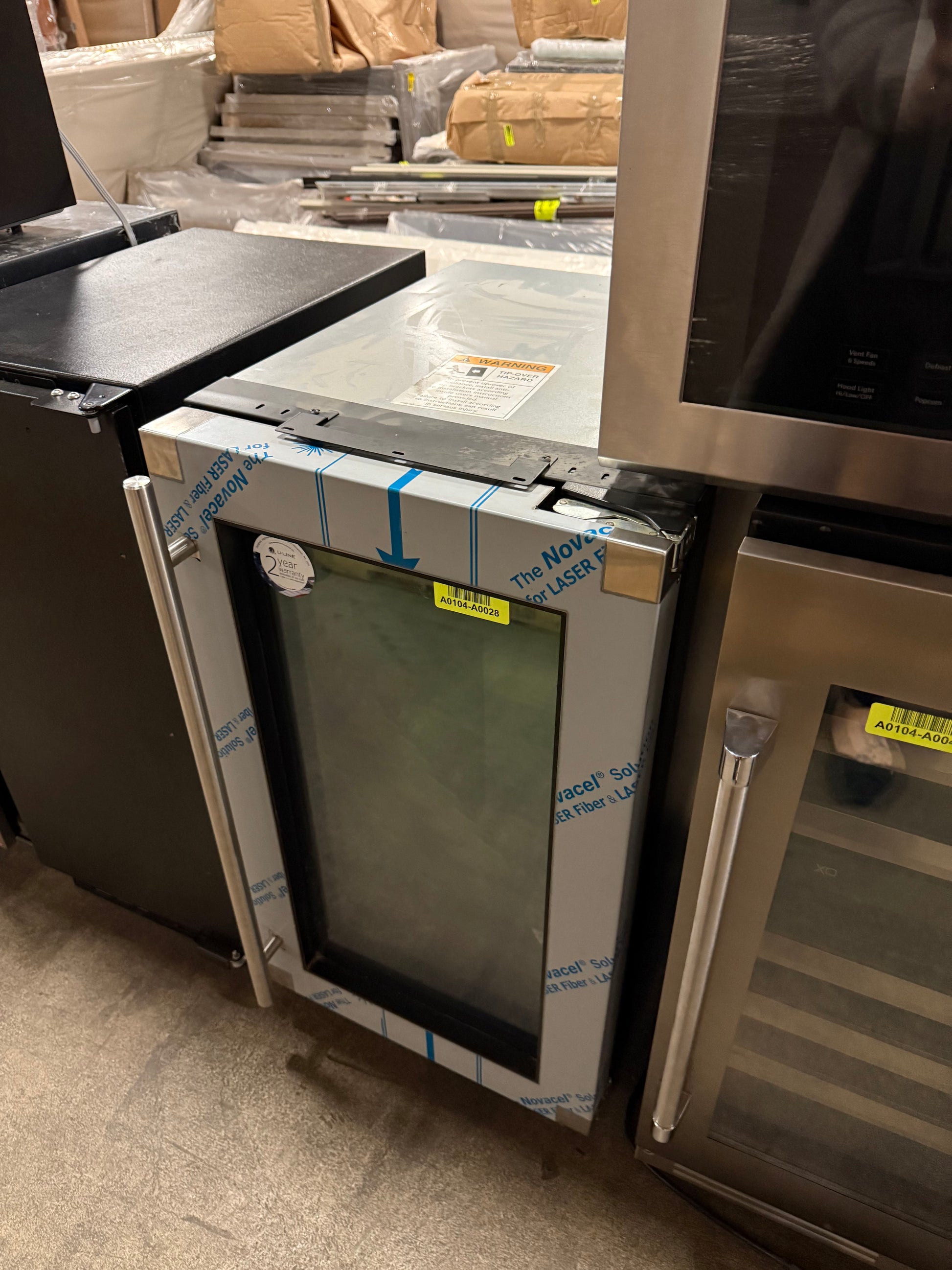 U-Line U-2218WCS-00B 18" Stainless Steel Undercounter Wine Cooler