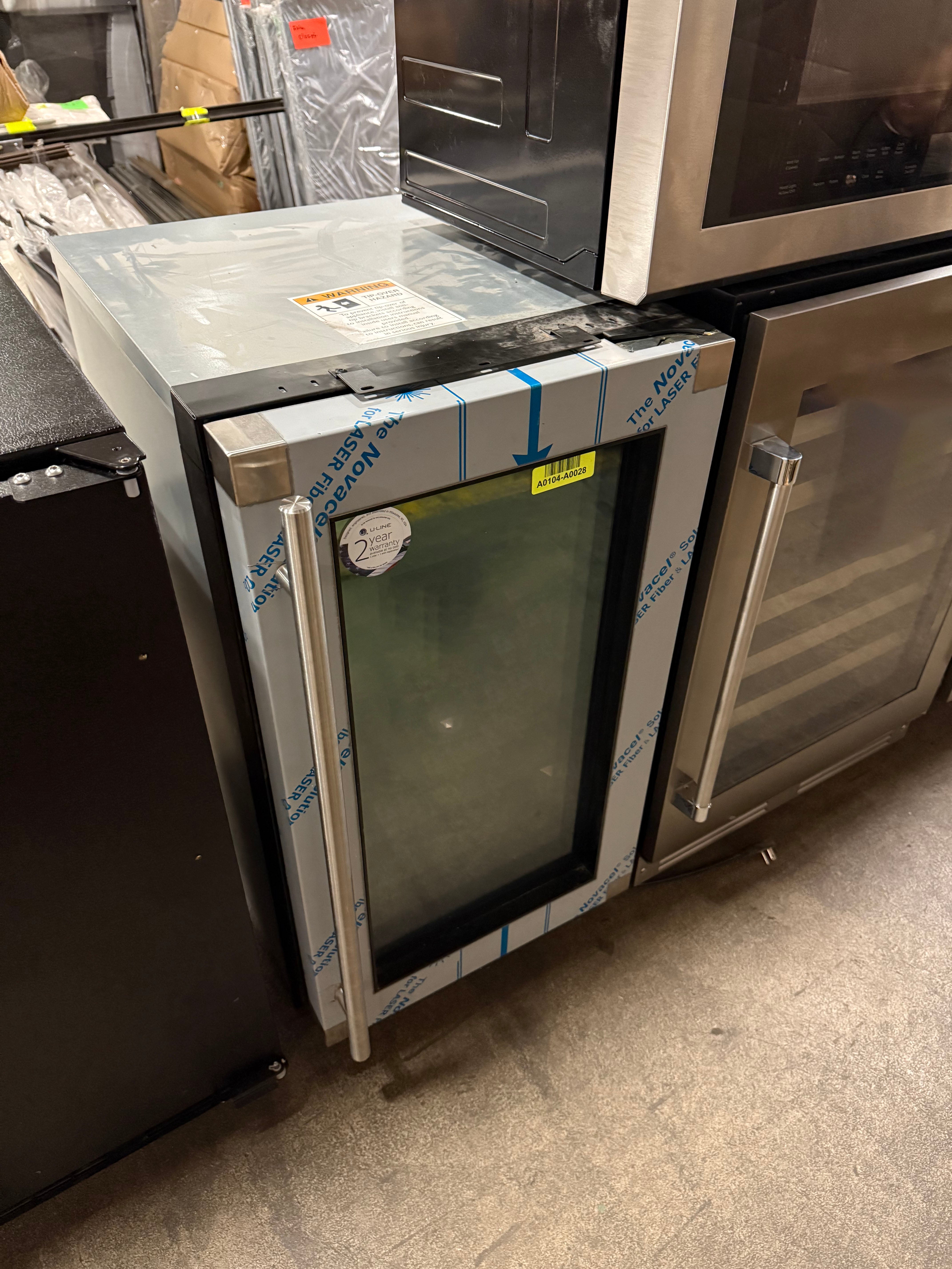 U-Line U-2218WCS-00B 18" Stainless Steel Undercounter Wine Cooler