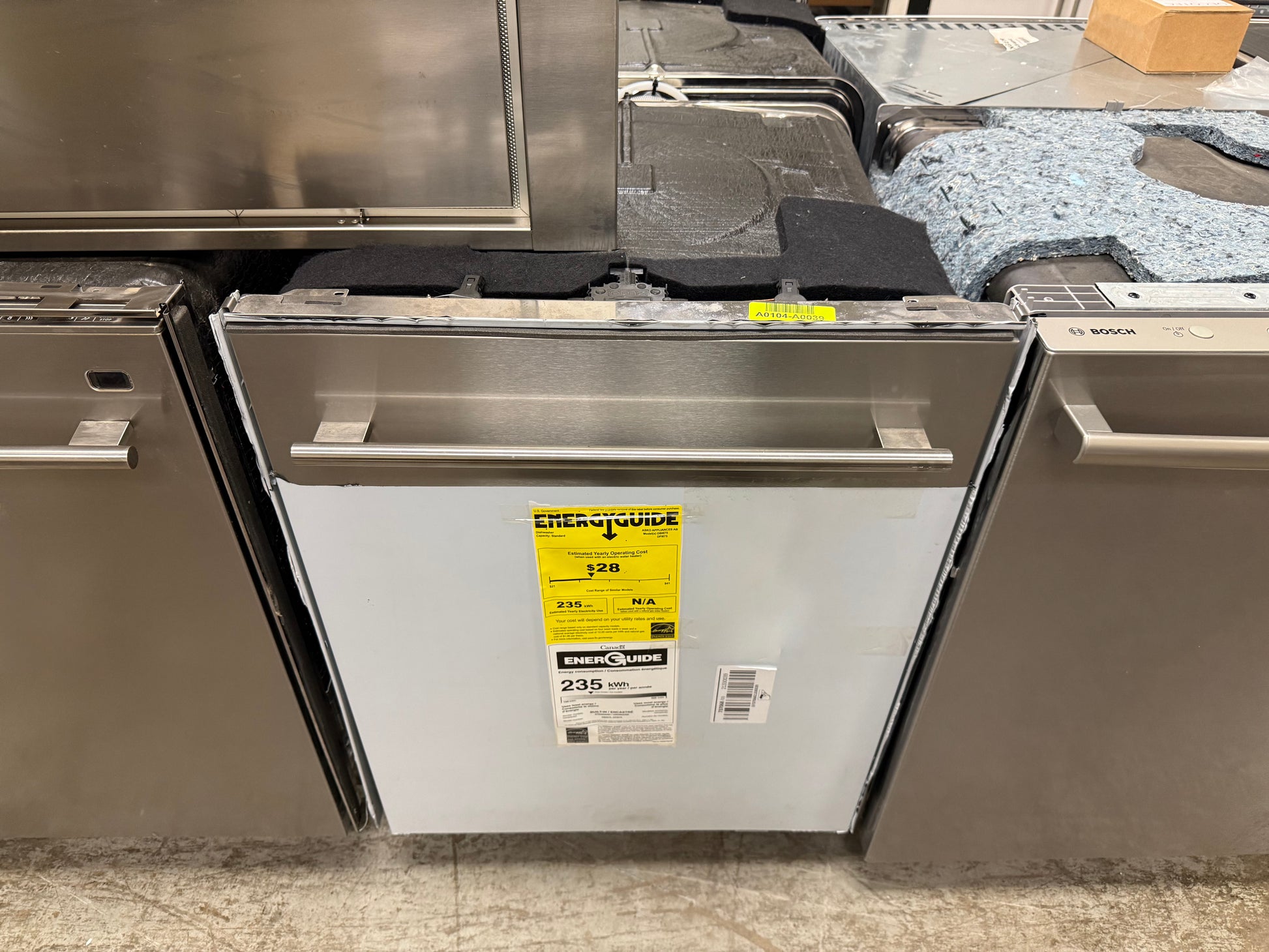 Asko 50 Series DBI675THXXLS.U 24" Stainless Steel Dishwasher