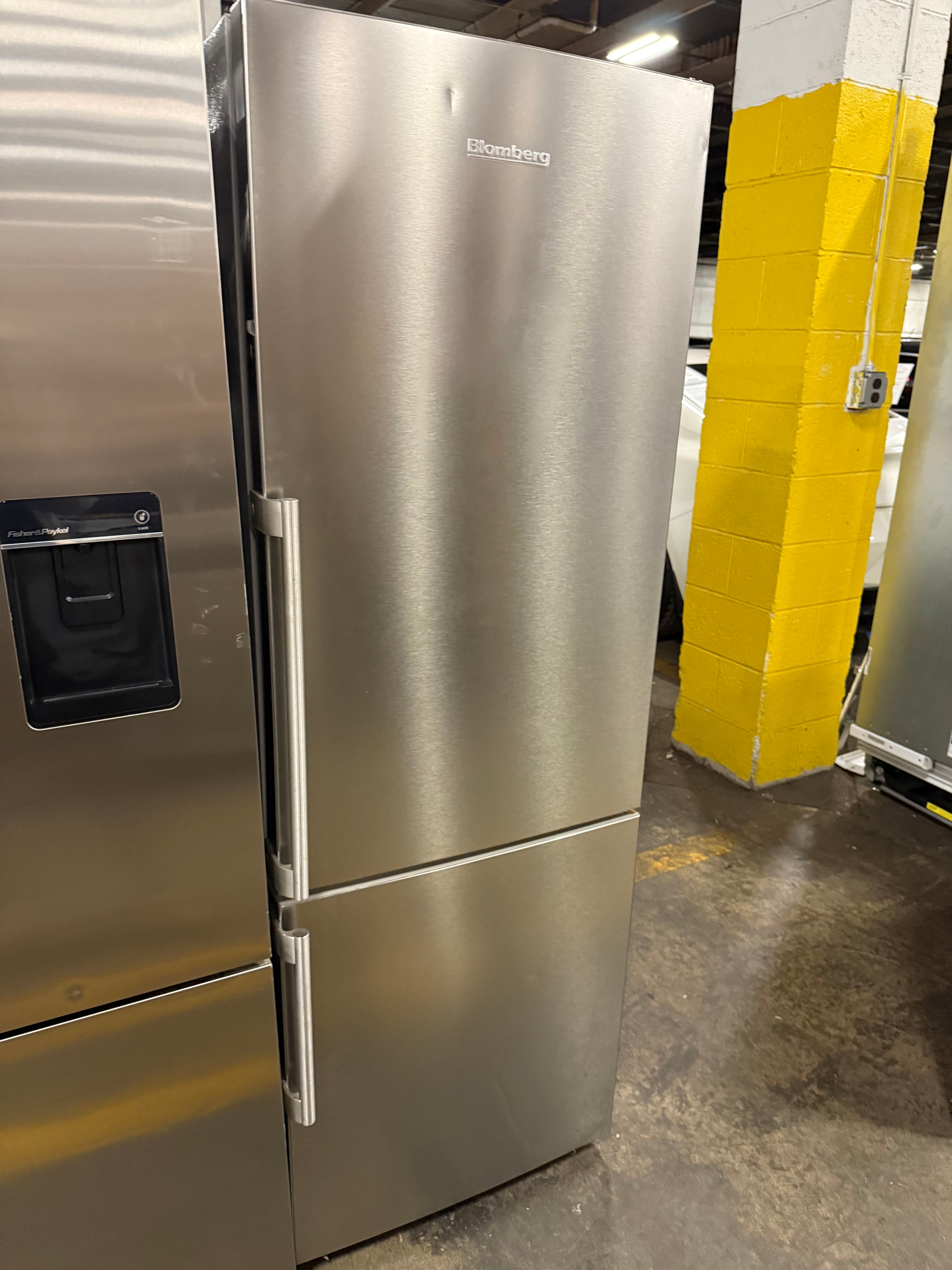 Blomberg BRFB1045SS 24" Stainless Steel Counter Depth Bottom Freezer Refrigerator