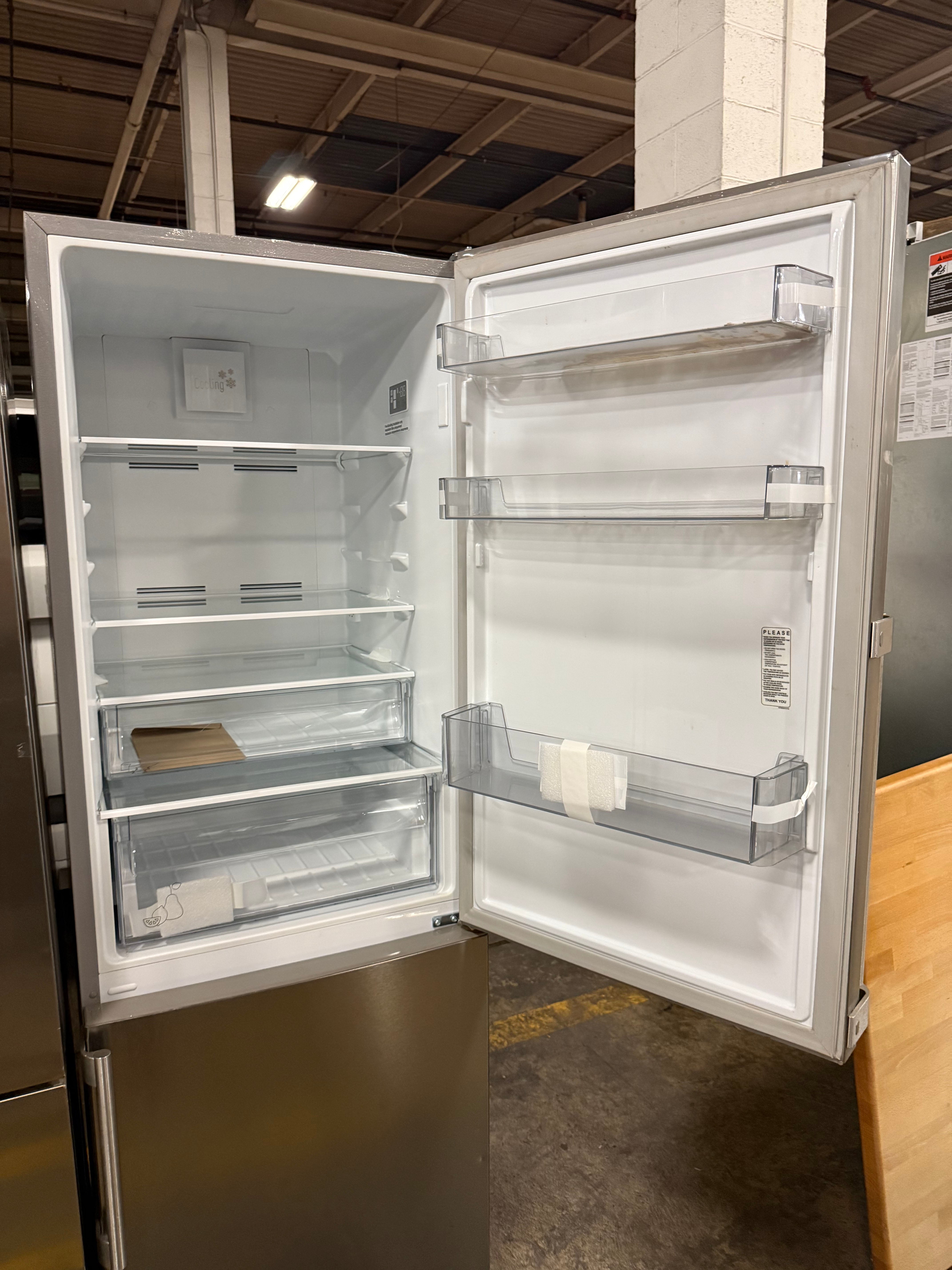 Blomberg BRFB1045SS 24" Stainless Steel Counter Depth Bottom Freezer Refrigerator