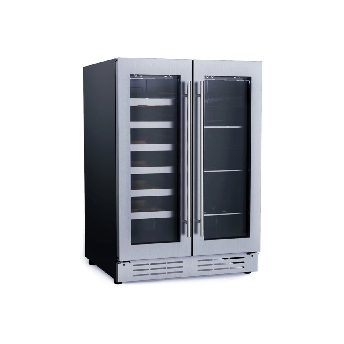 Elica EBF52SS1 24" Stainless Steel French Door Dual Zone Beverage & Wine Center