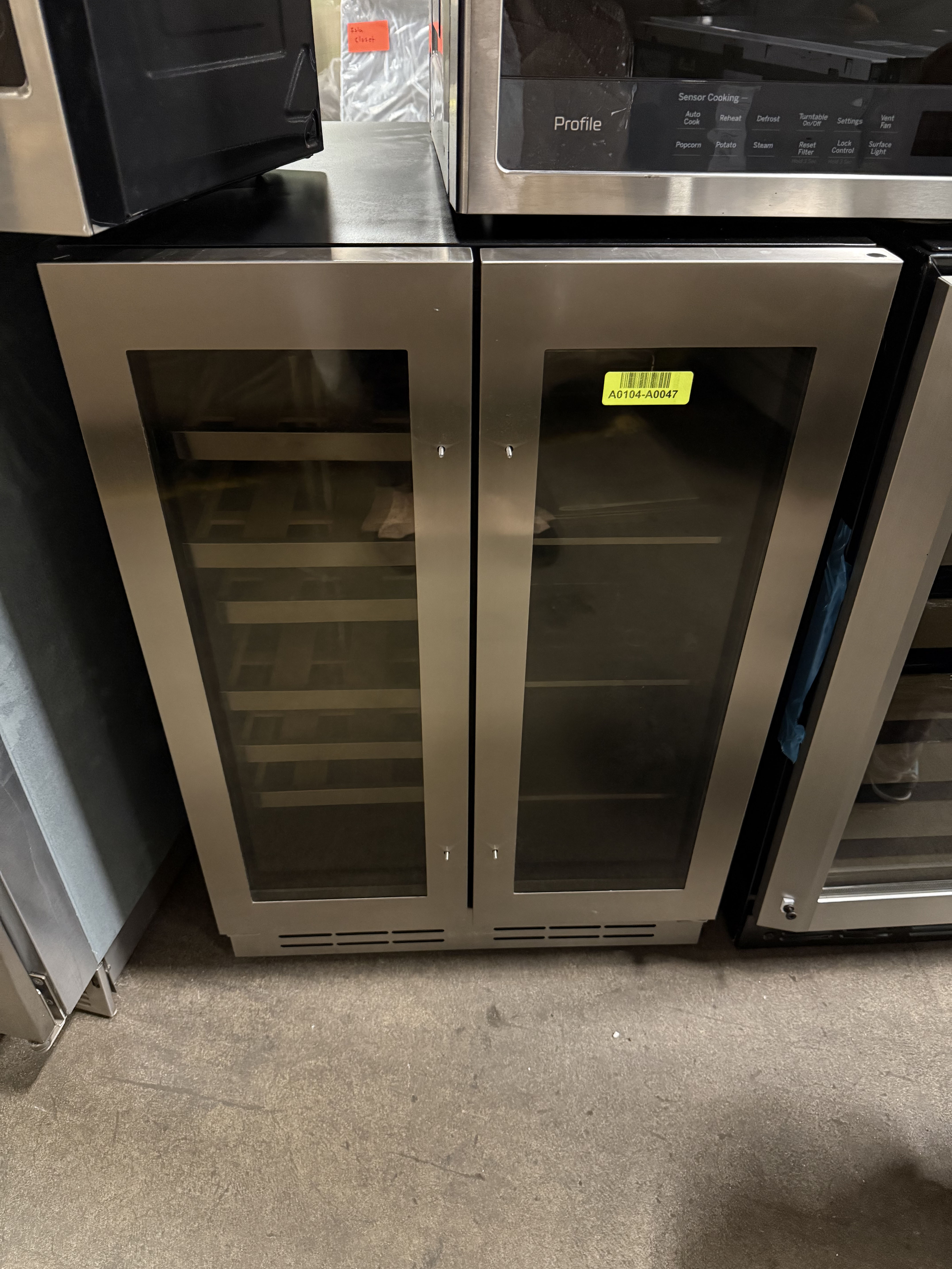 Elica EBF52SS1 24" Stainless Steel French Door Dual Zone Beverage & Wine Center