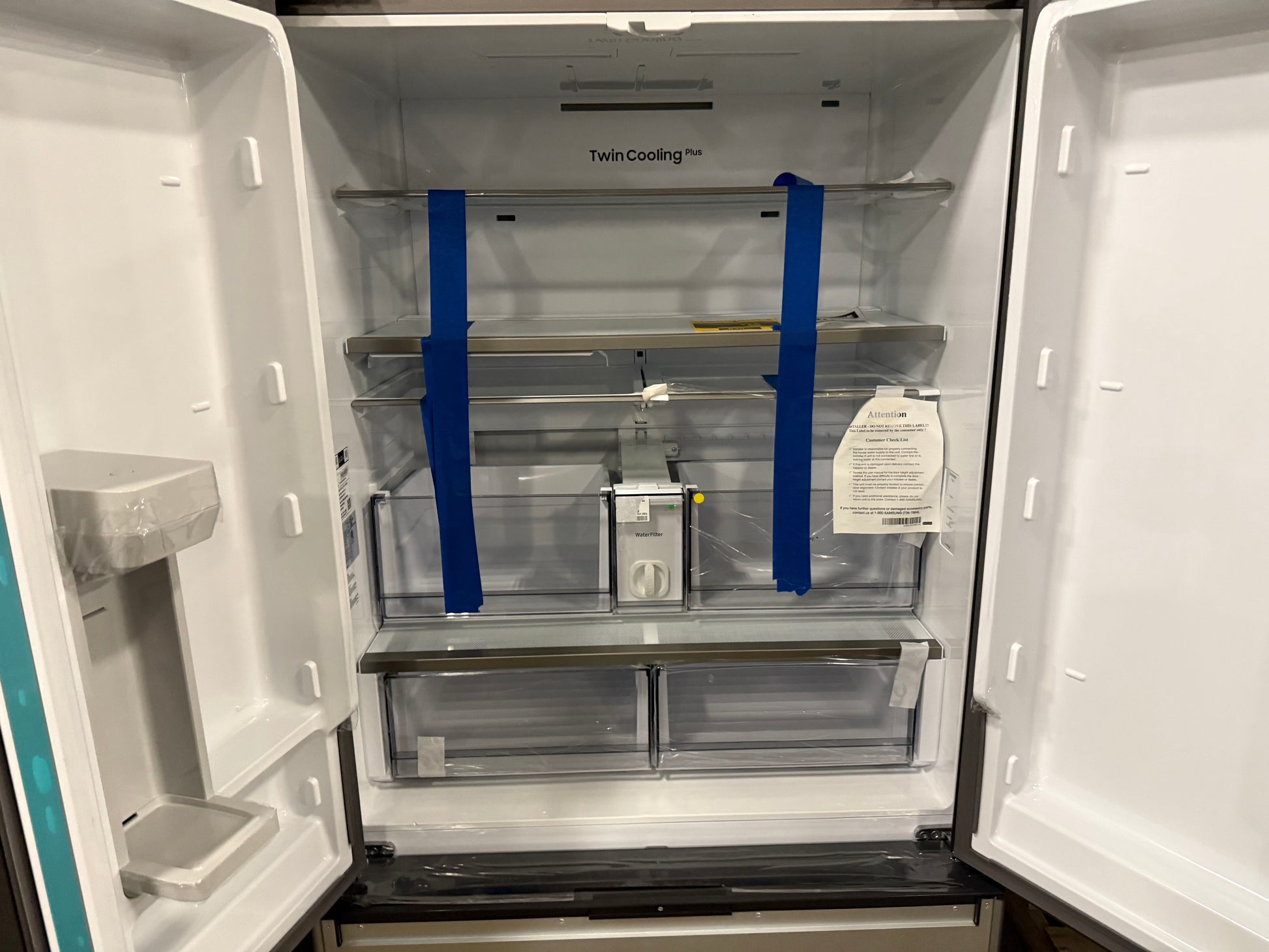 Samsung BESPOKE RF24BB6200AP 36" Panel Ready Counter Depth French Door Refrigerator