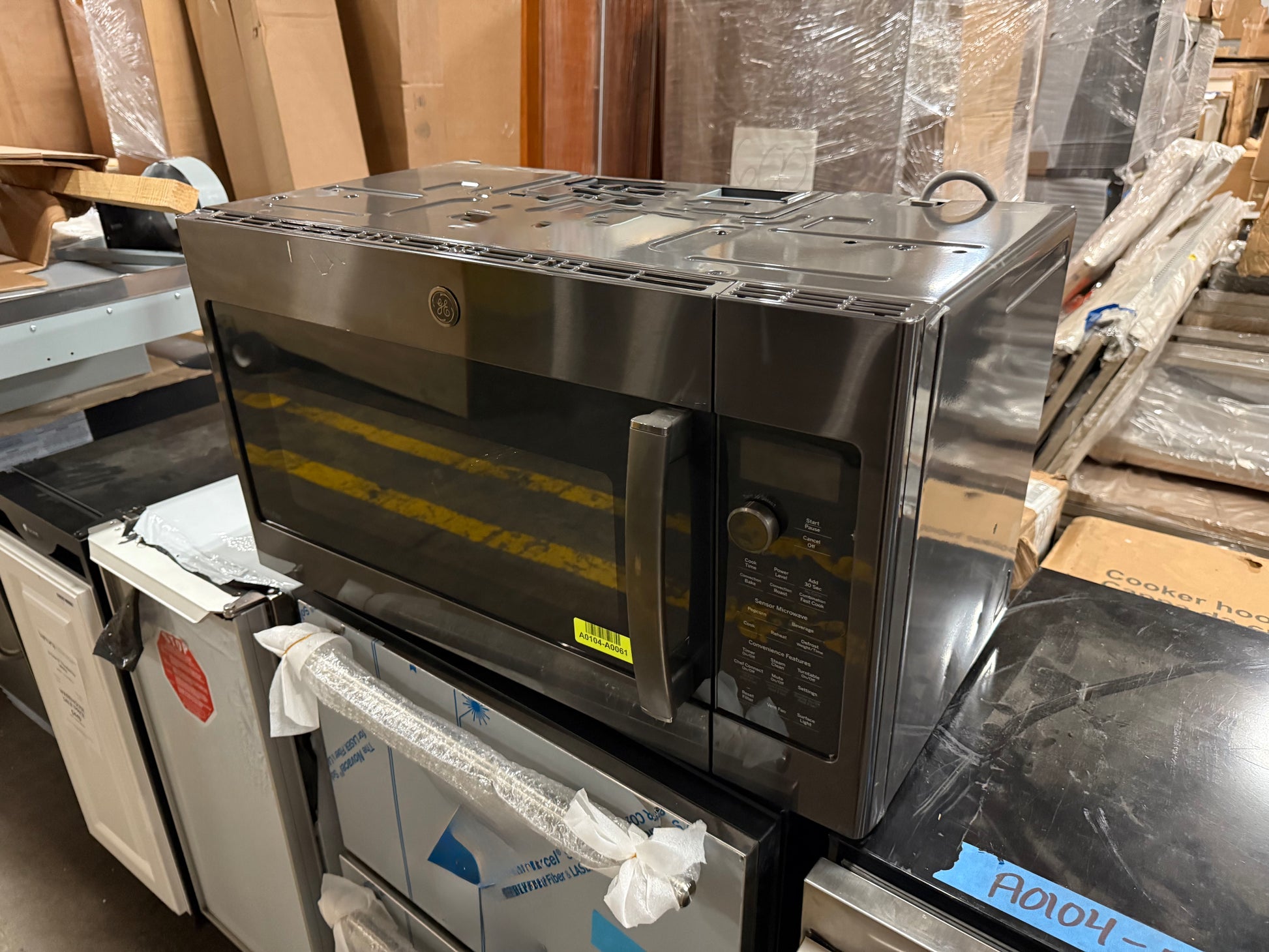 GE Profile PVM9179BLTS 30" Black Stainless Steel Over-the-Range Microwave