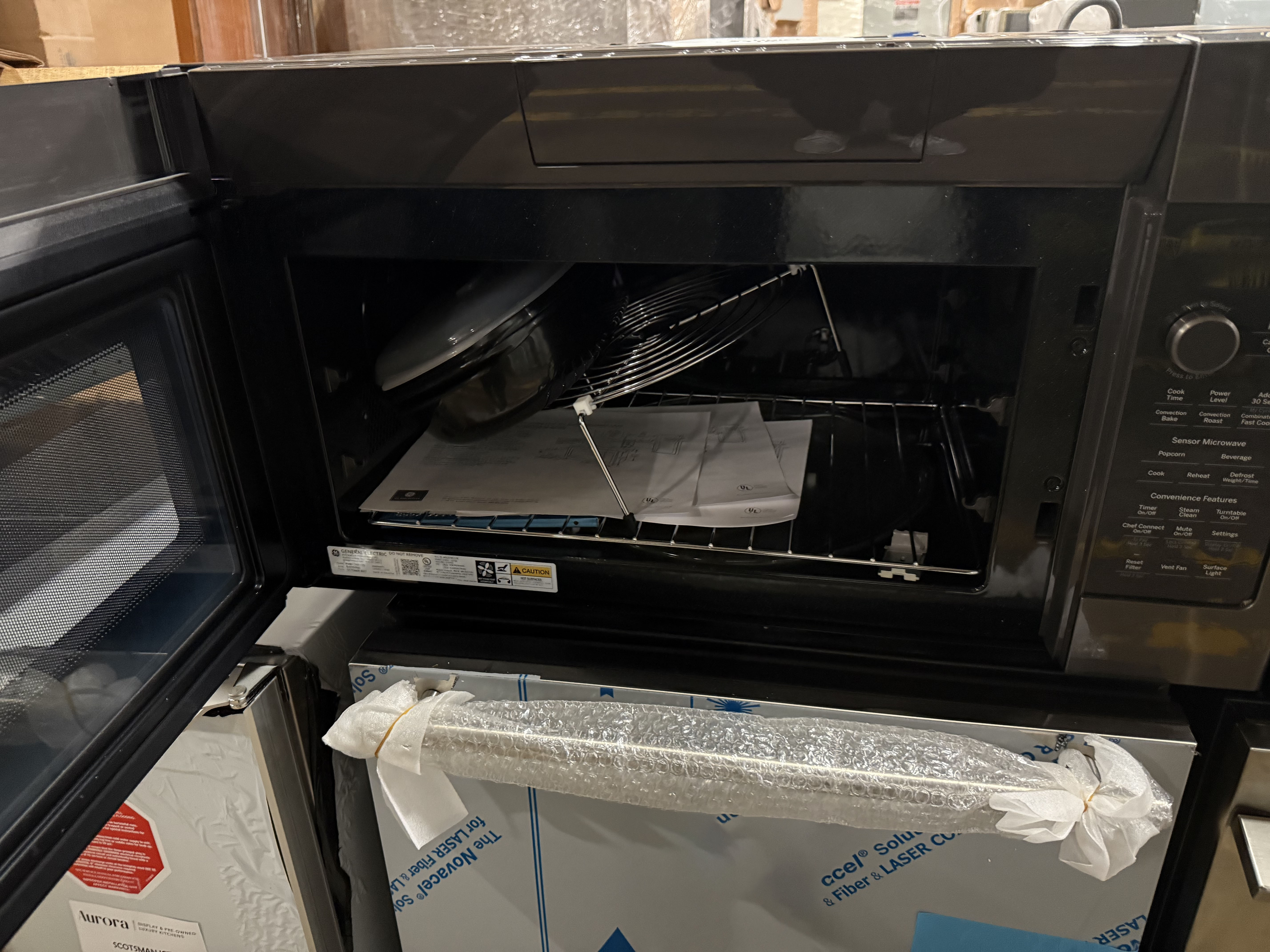 GE Profile PVM9179BLTS 30" Black Stainless Steel Over-the-Range Microwave