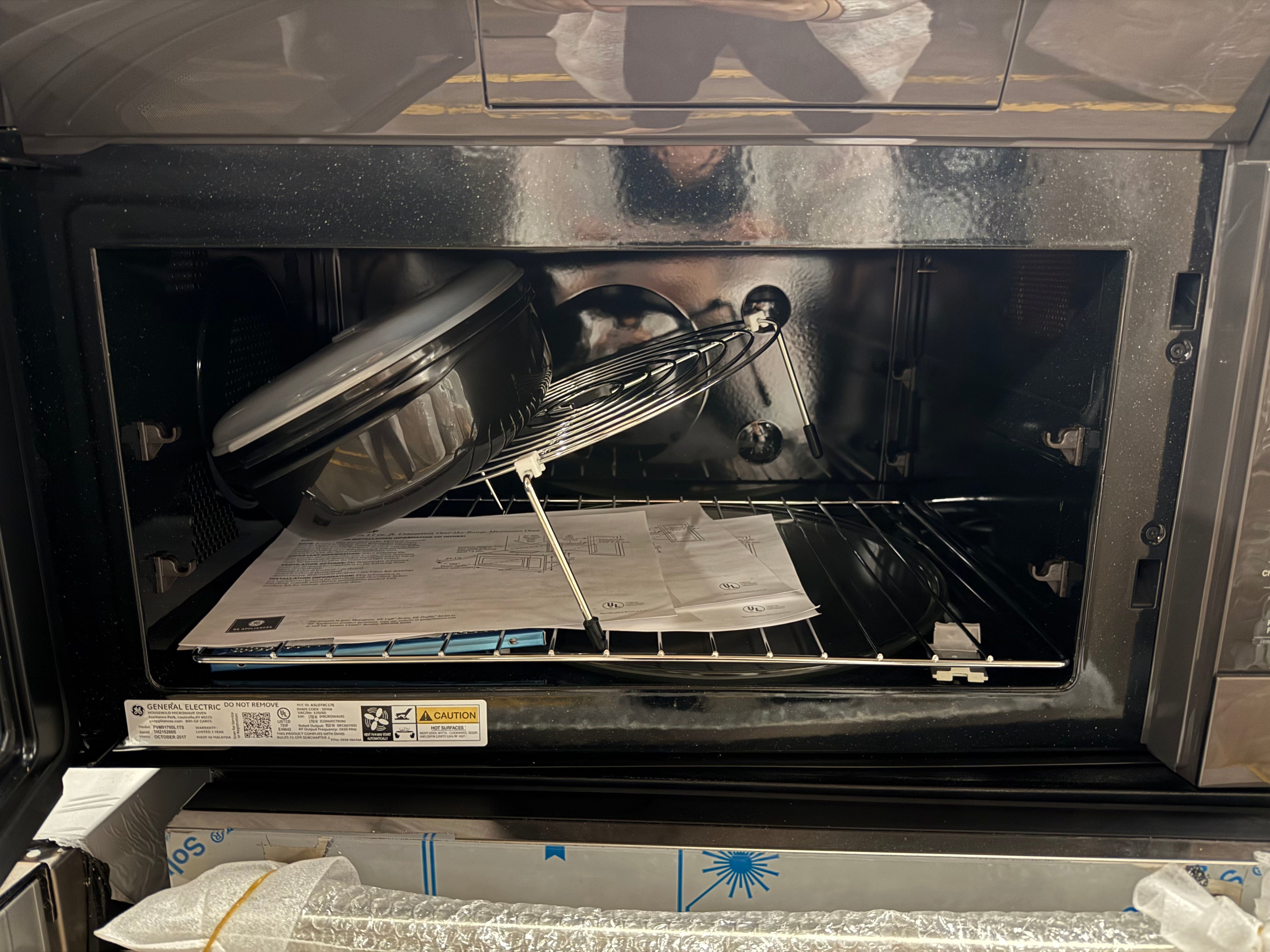 GE Profile PVM9179BLTS 30" Black Stainless Steel Over-the-Range Microwave