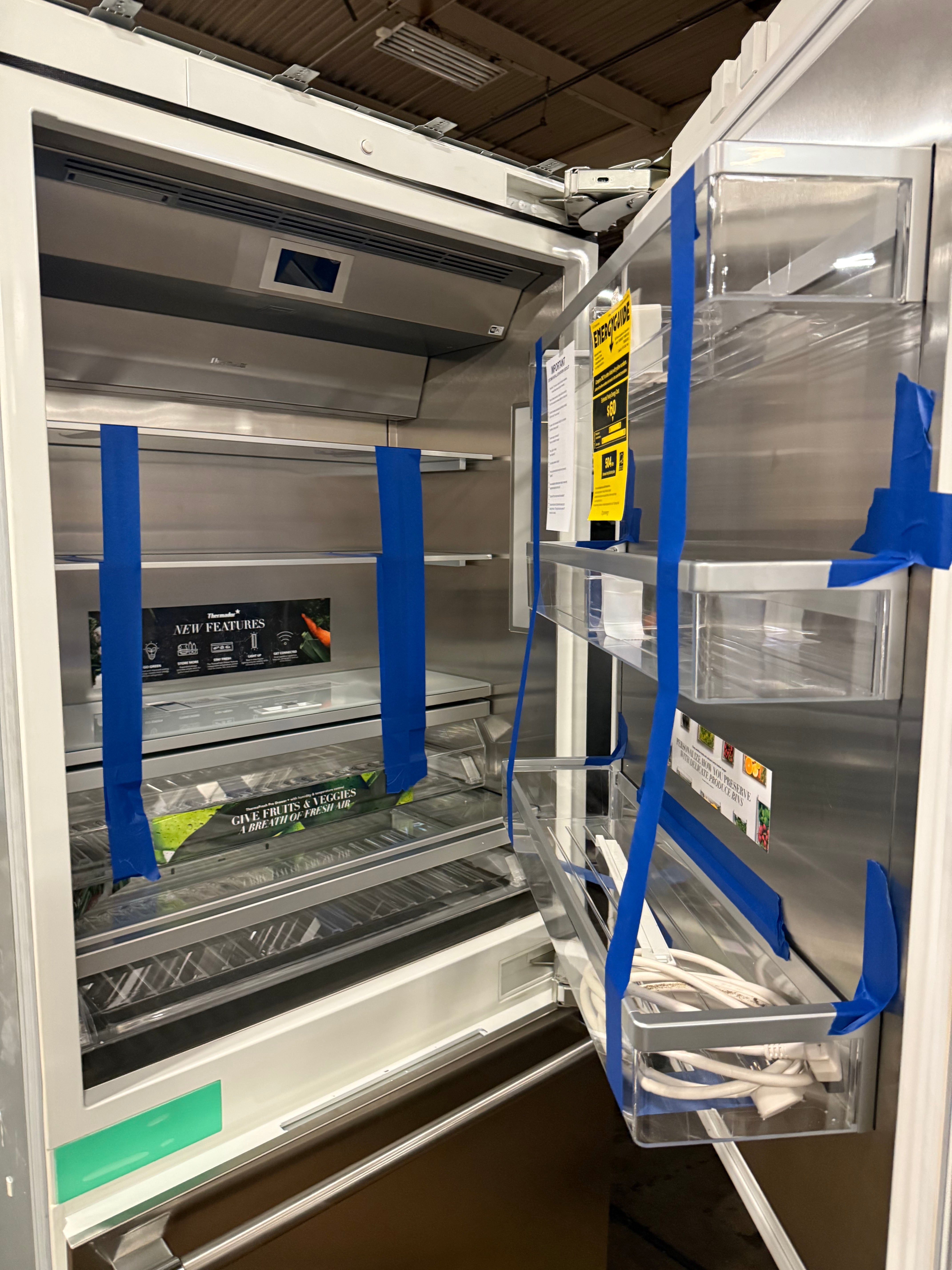 Thermador T36IB905SP 36" Stainless Steel Paneled Bottom Freezer Refrigerator