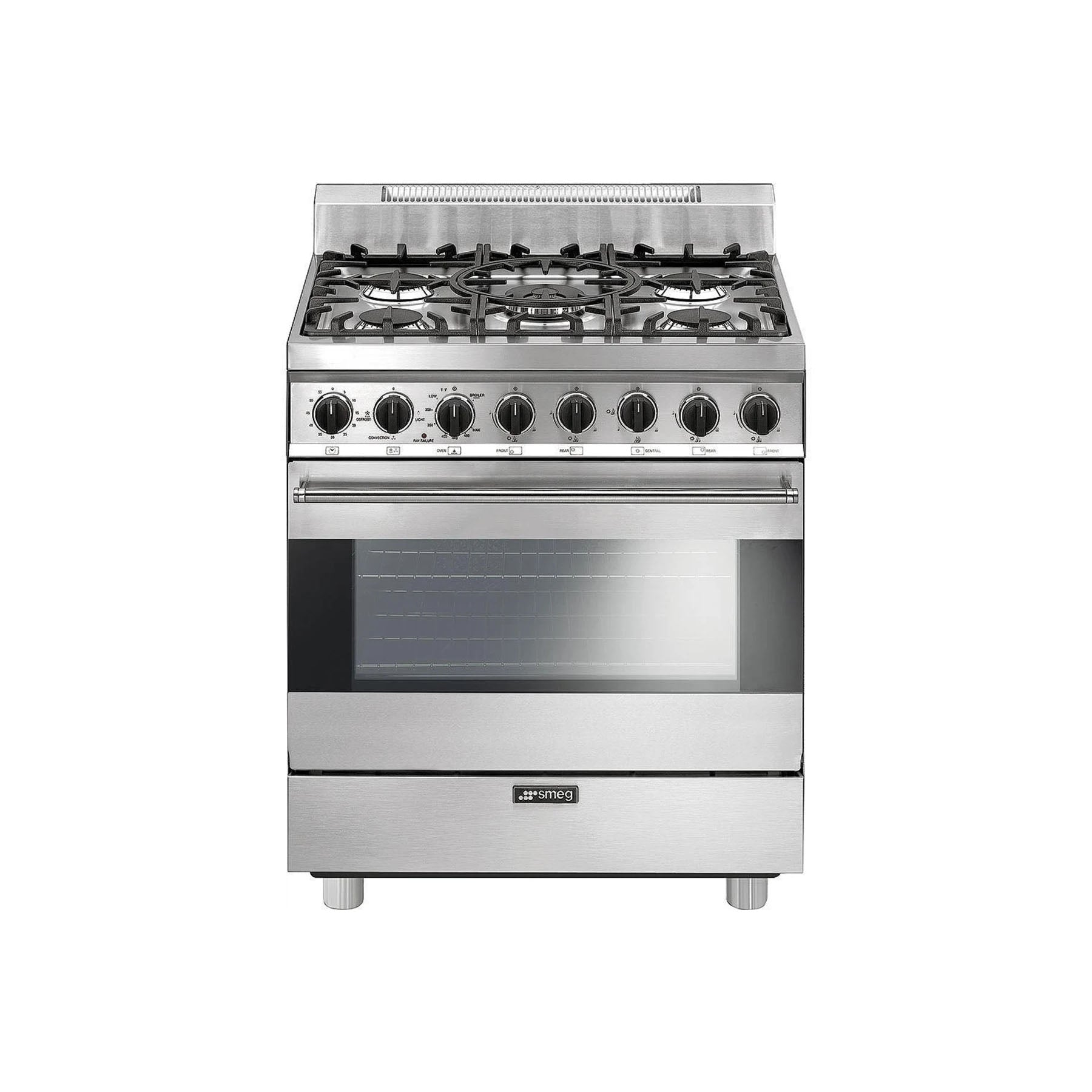 Smeg C30GGXU1 30" Stainless Steel Freestanding Gas Range