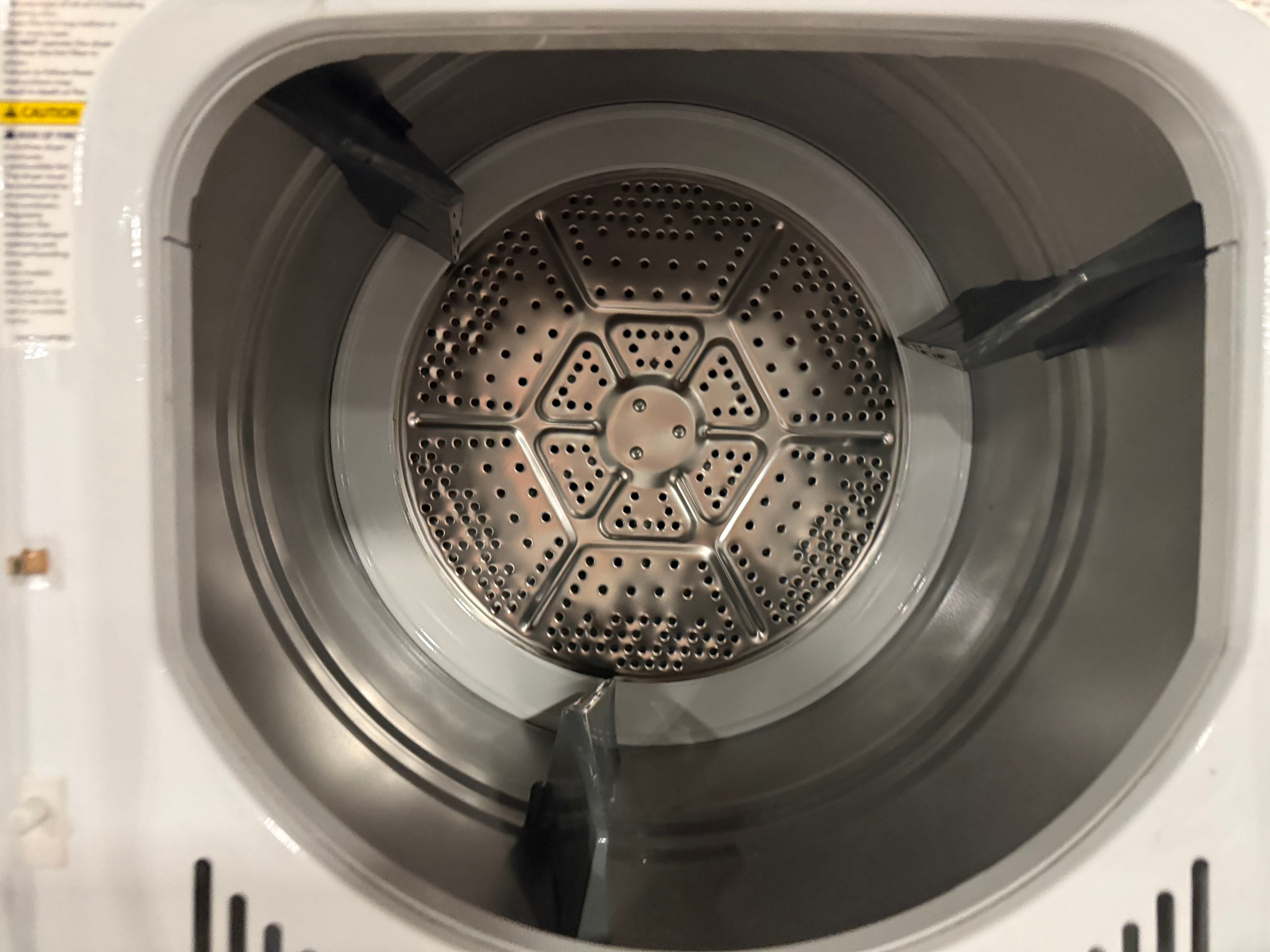 GE Spacemaker GUD24GSSMWW 24" White Gas Laundry Center