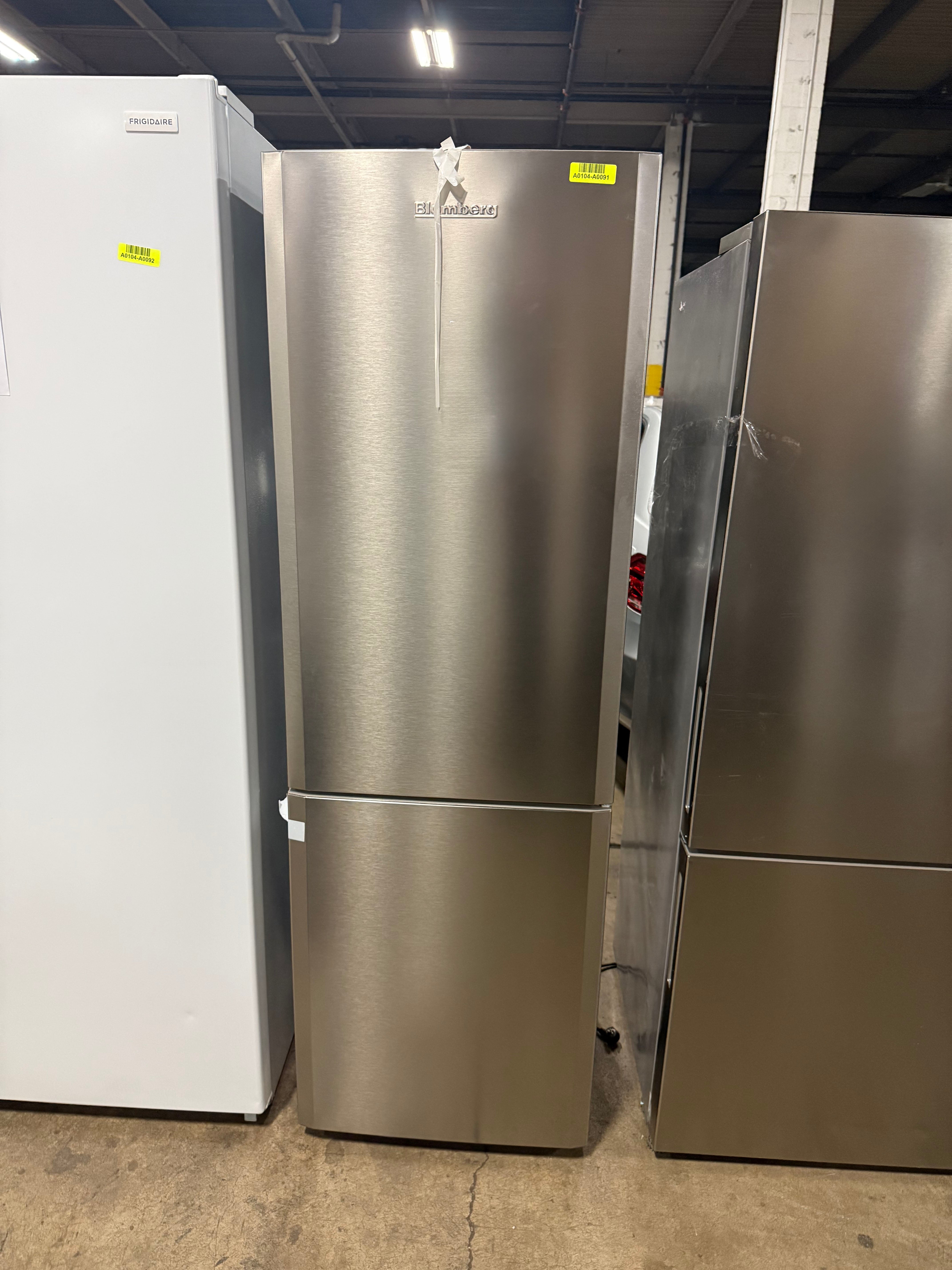 Blomberg BRFB1322SS 24" Stainless Steel Counter Depth Bottom Freezer Refrigerator