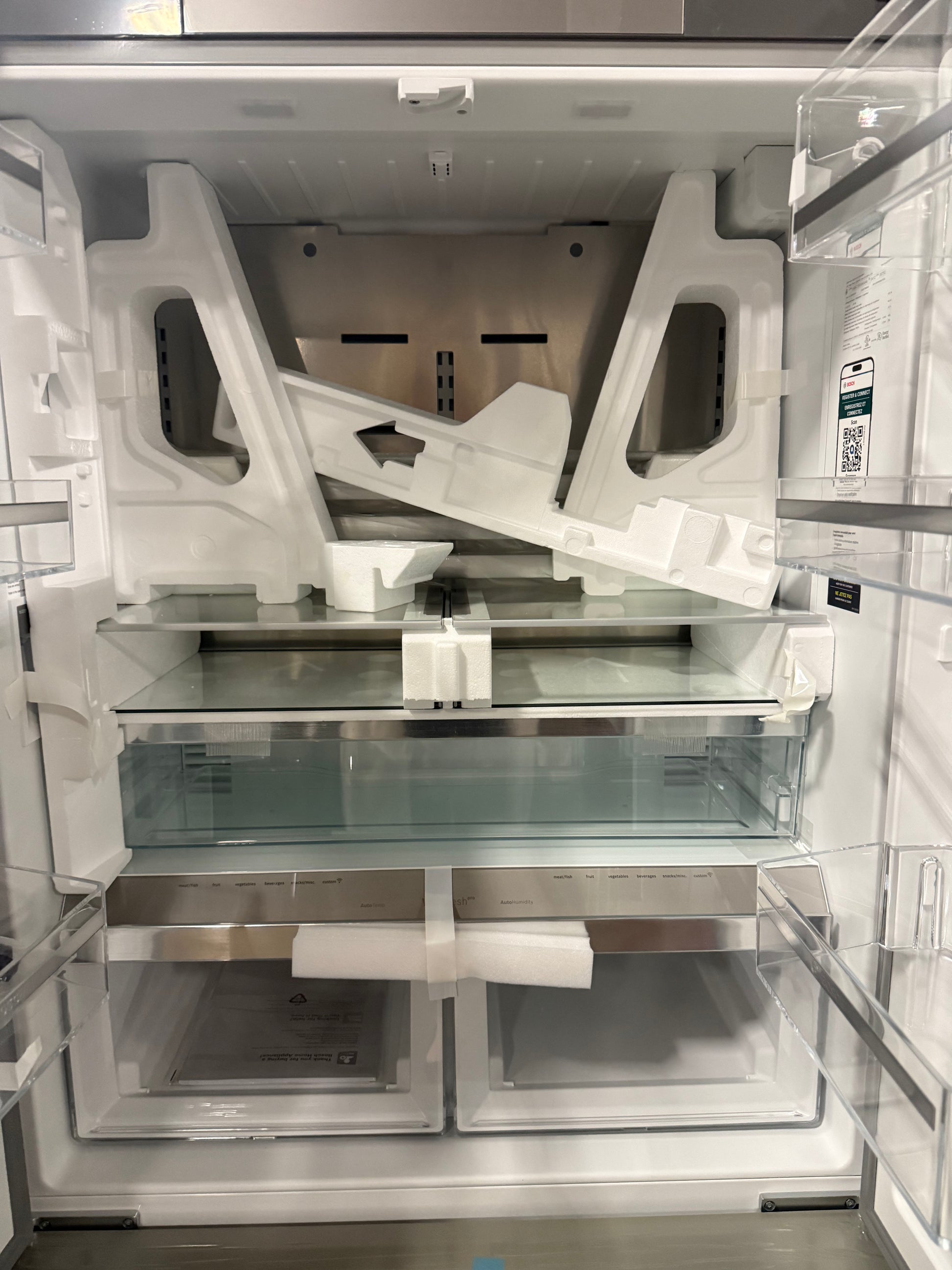 Bosch 800 Series B36CT8OSNS 36" Stainless Steel Counter Depth French Door Refrigerator