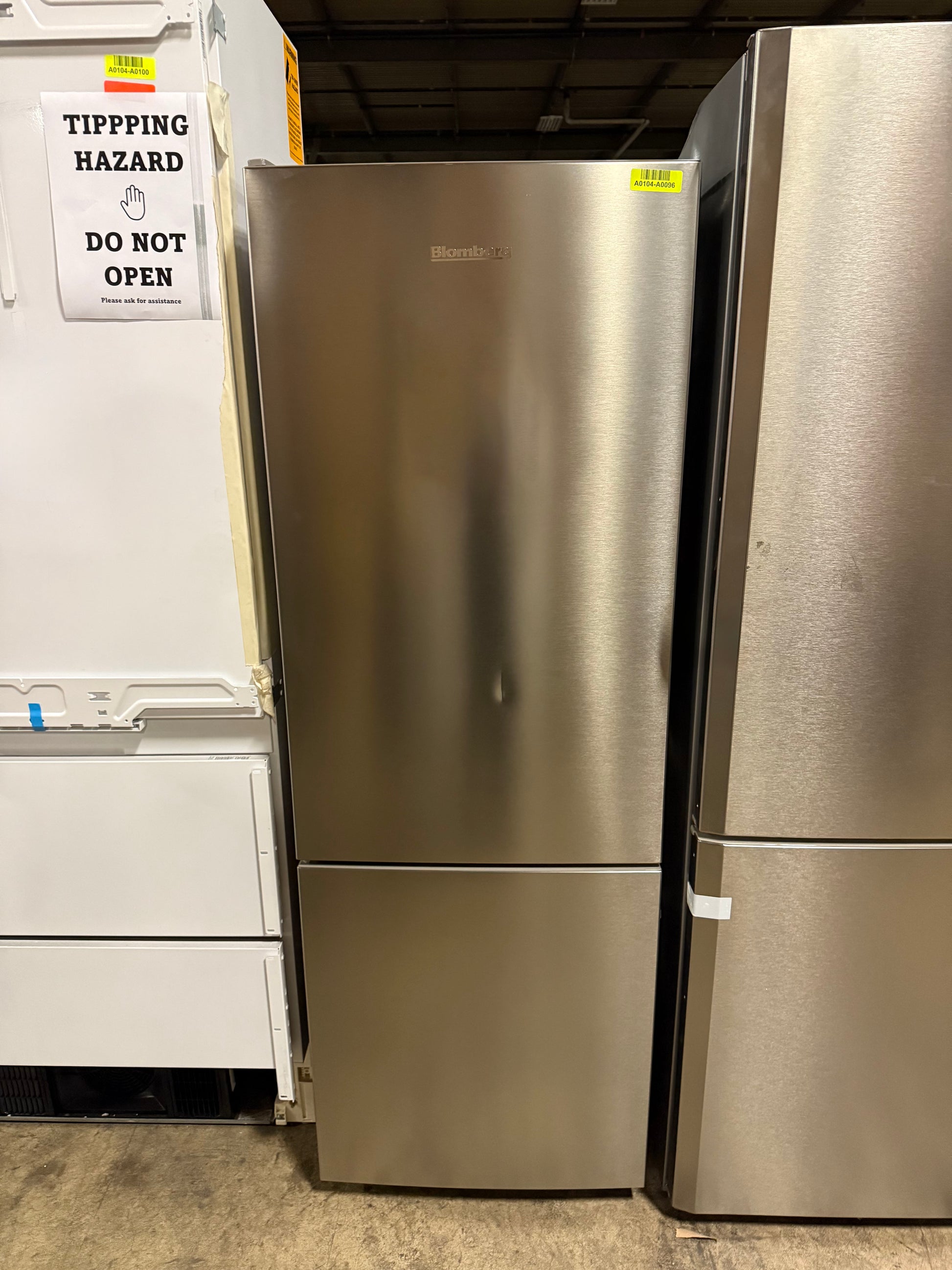 Blomberg 24" Stainless Steel Counter Depth Bottom Freezer Refrigerator