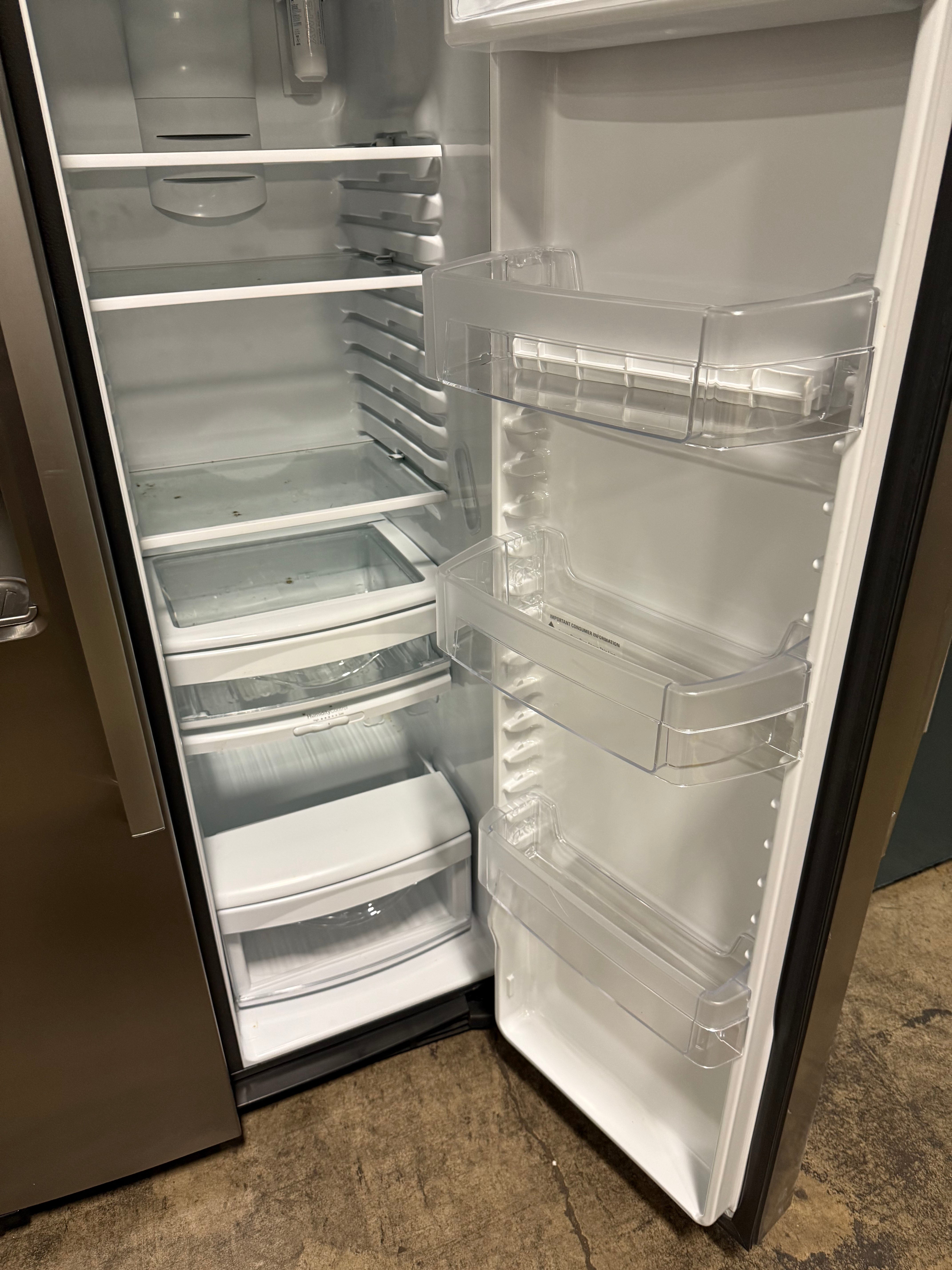 GE GZS22IYNFS 36" Stainless Steel Counter Depth Freestanding Side By Side Refrigerator