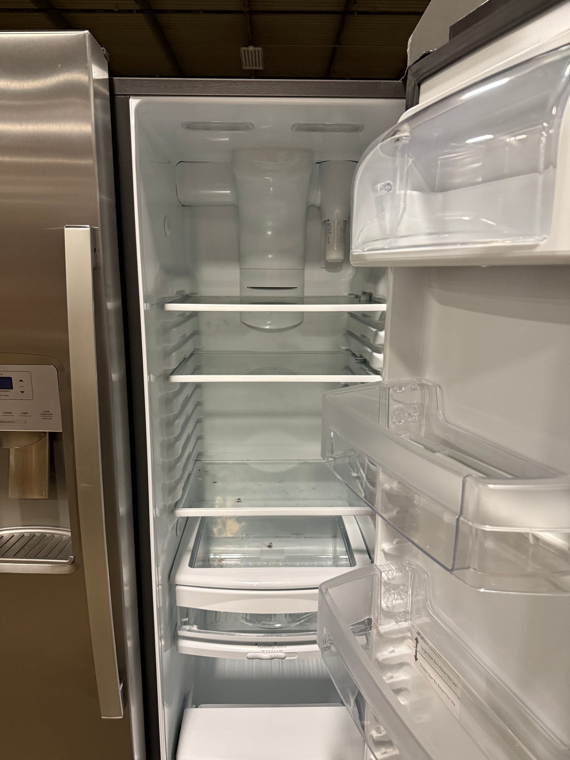 GE GZS22IYNFS 36" Stainless Steel Counter Depth Freestanding Side By Side Refrigerator