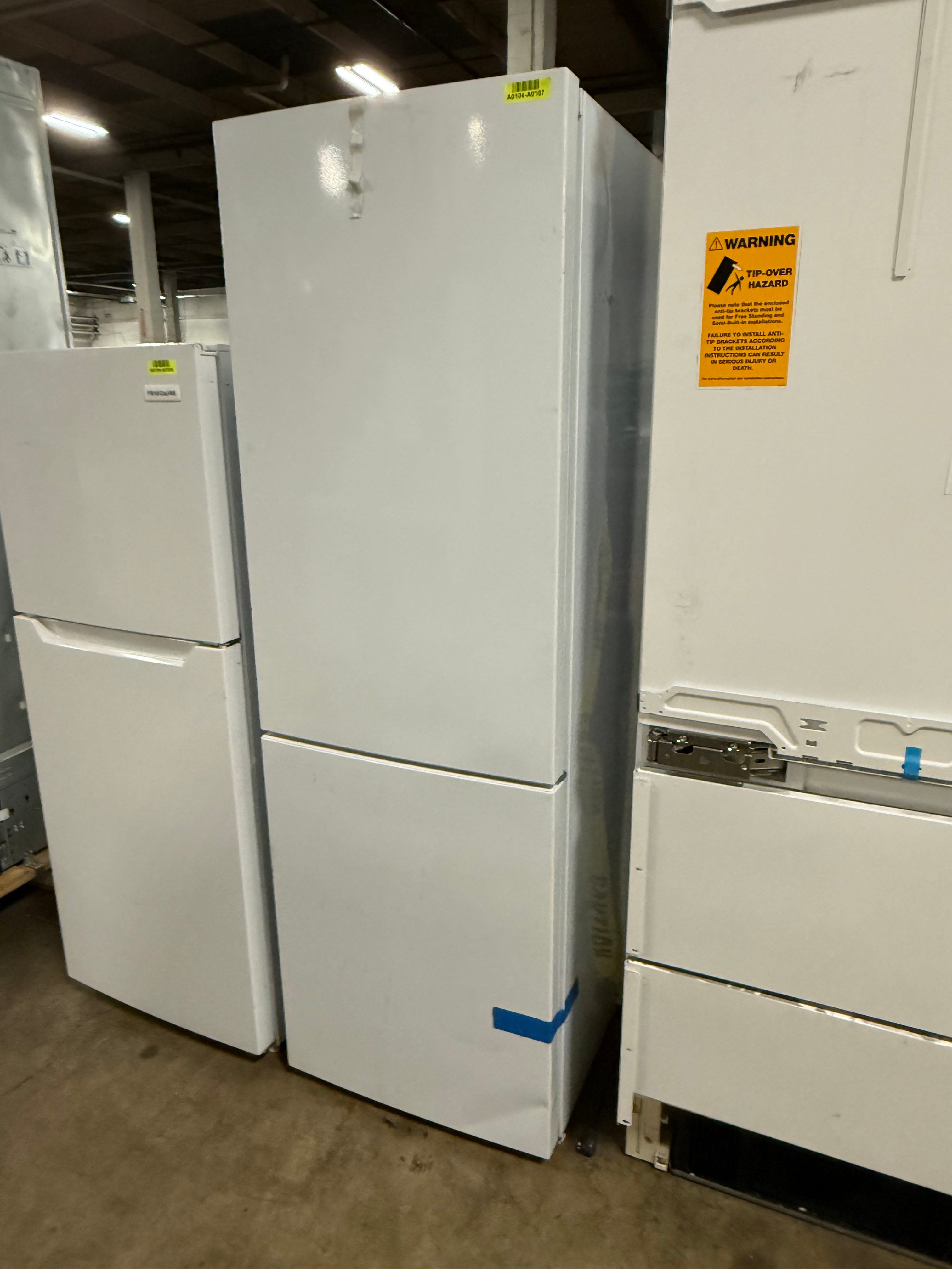 Summit FFBF241W 24" White Counter Depth Bottom Freezer Refrigerator