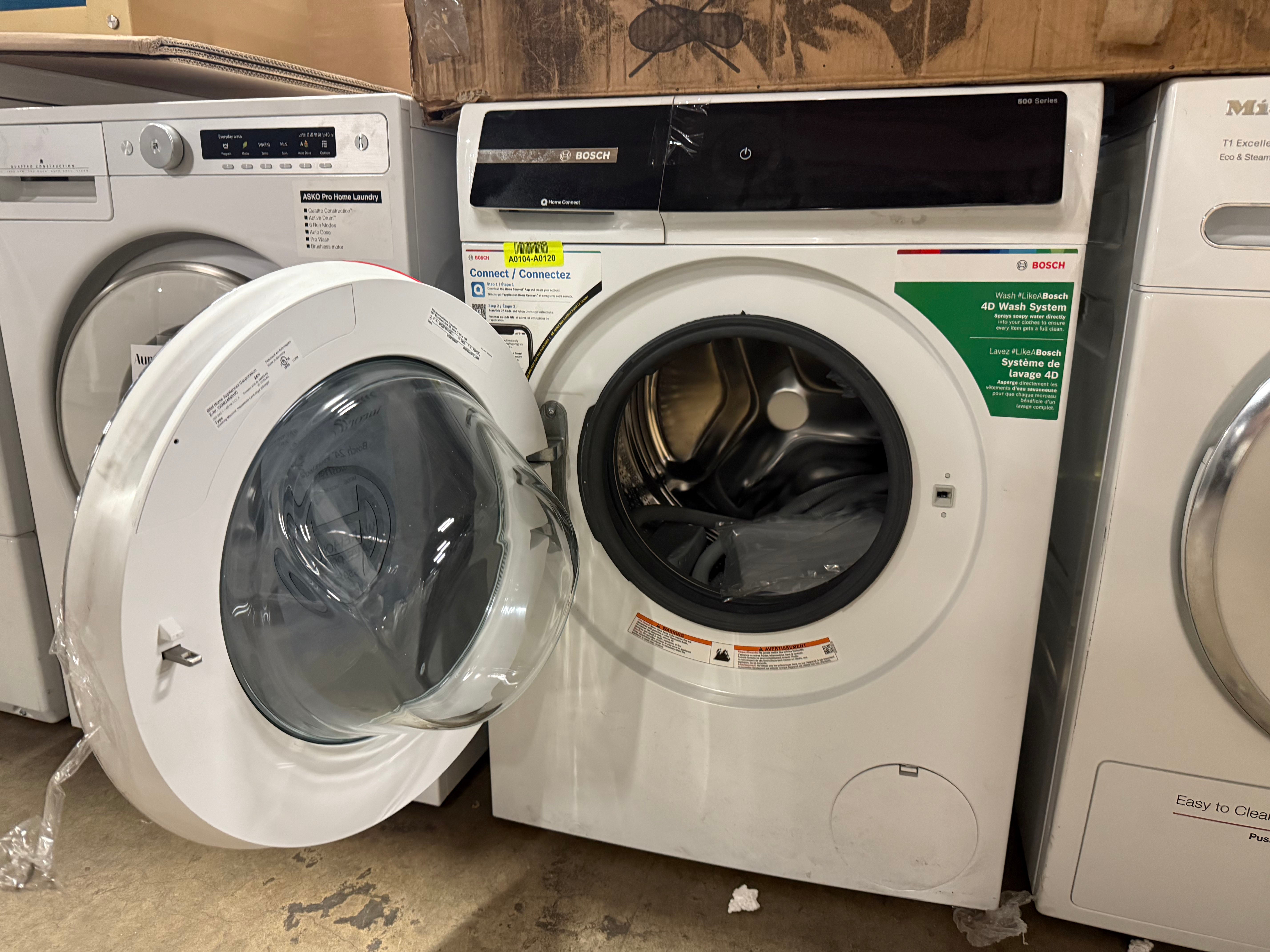 Bosch 500 Series WGB24600UC 24" White Front Load Washer