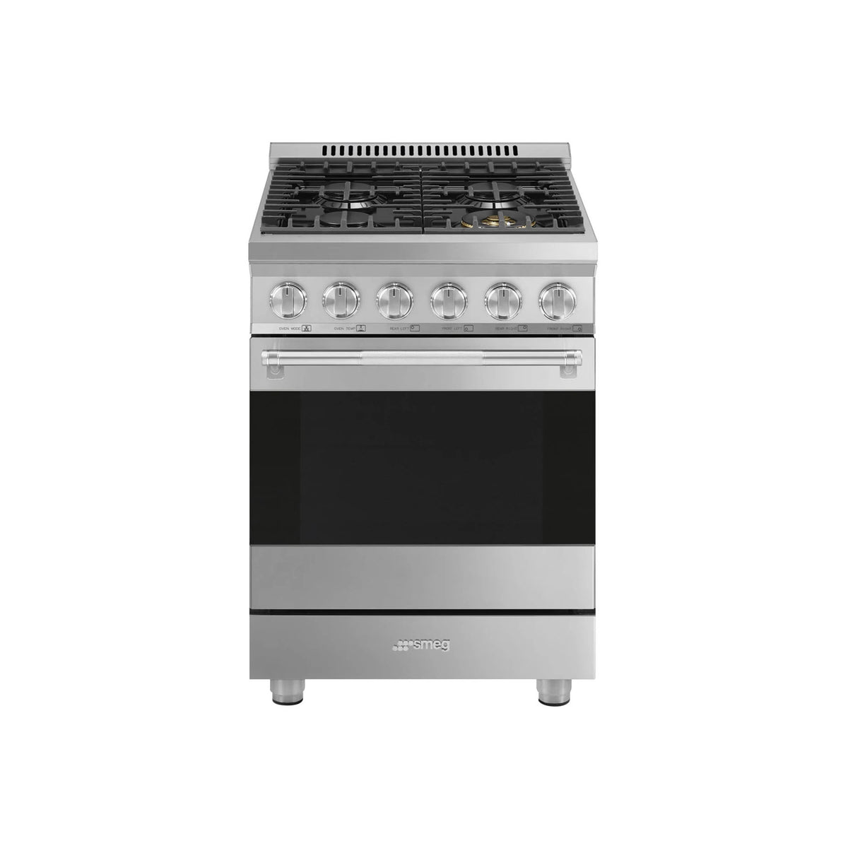 Smeg SPR24UGGX 24" Stainless Steel Freestanding Gas Range