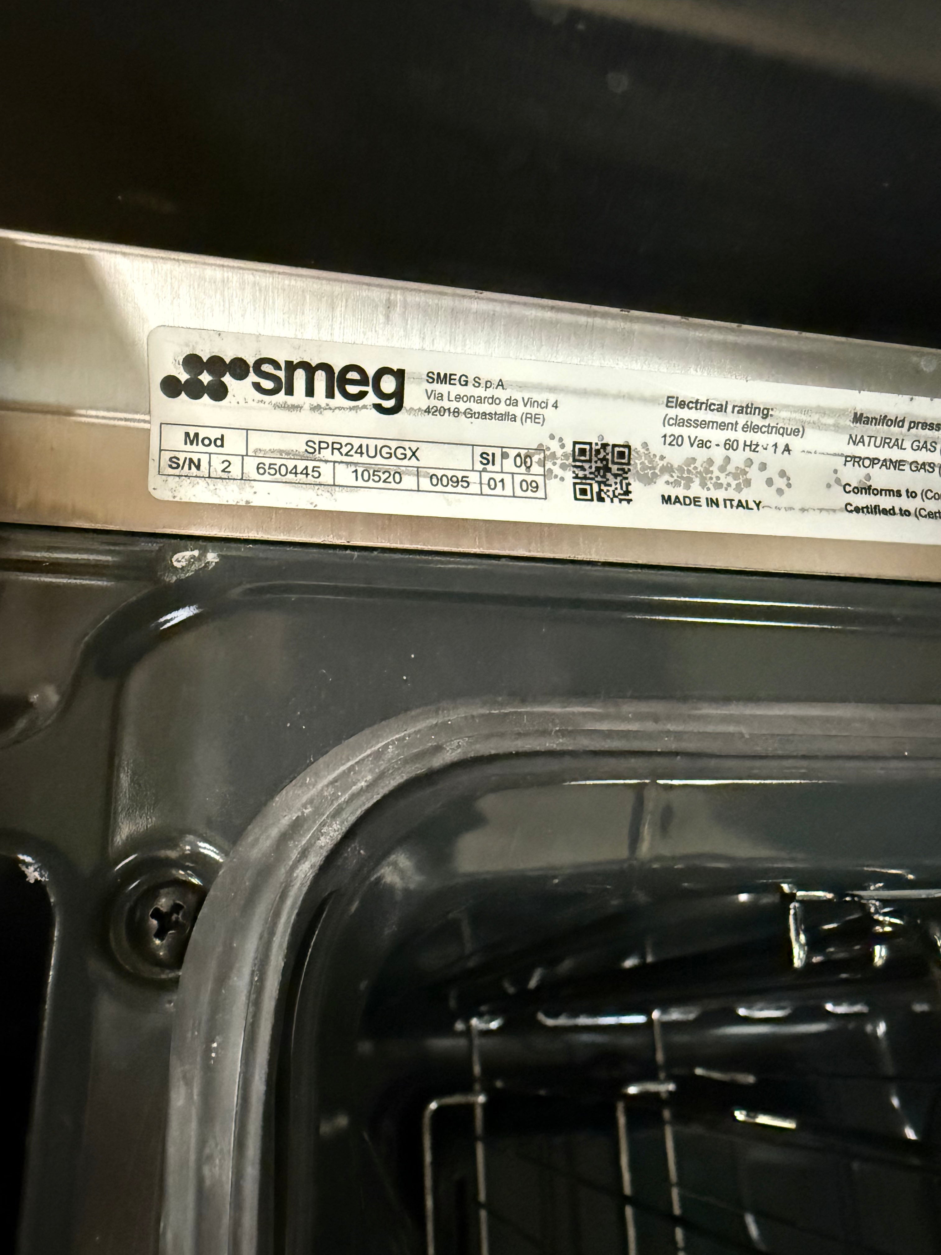 Smeg SPR24UGGX 24" Stainless Steel Freestanding Gas Range