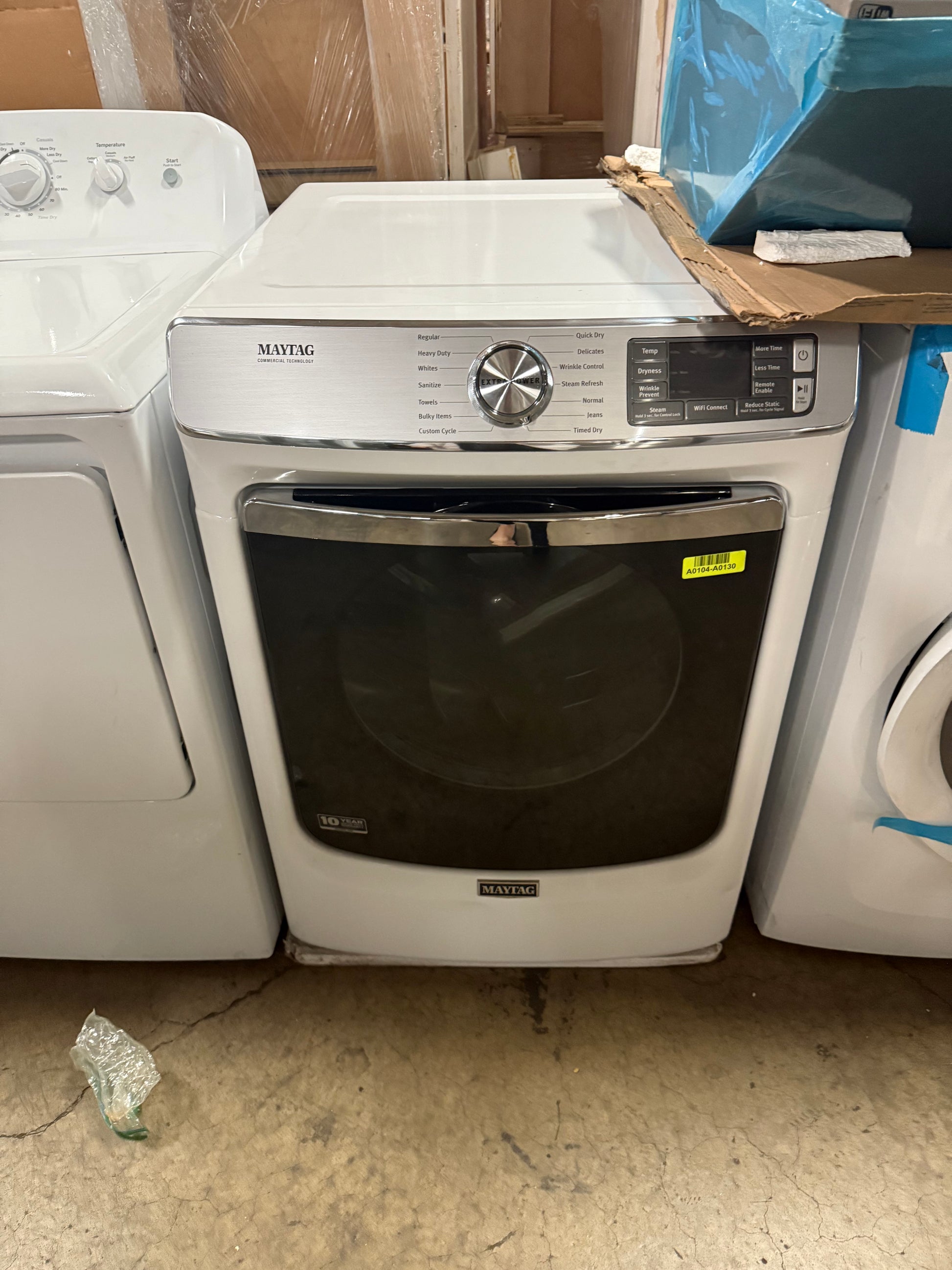 Maytag MED8630HW 27" White Front Load Electric Dryer