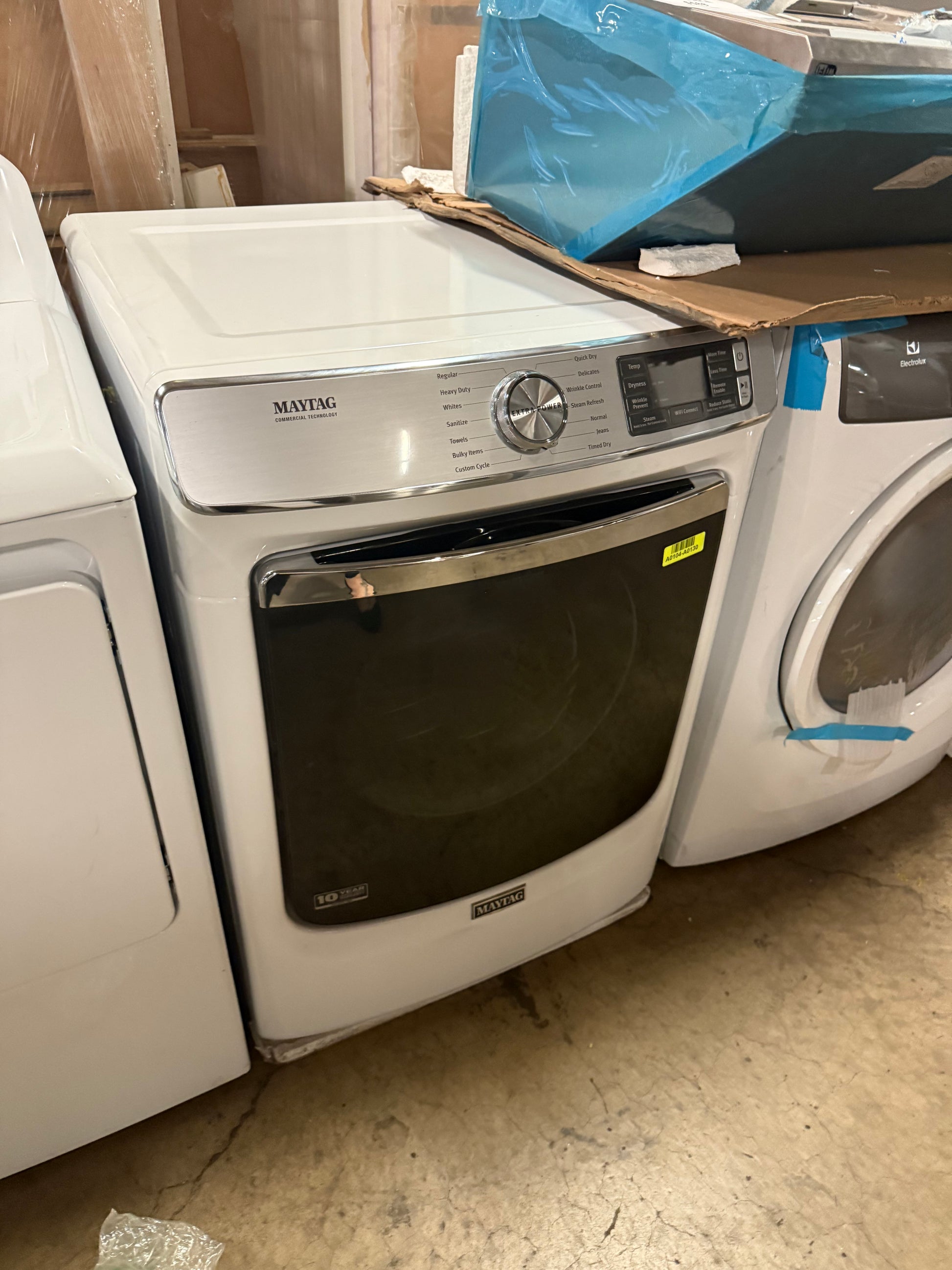 Maytag MED8630HW 27" White Front Load Electric Dryer