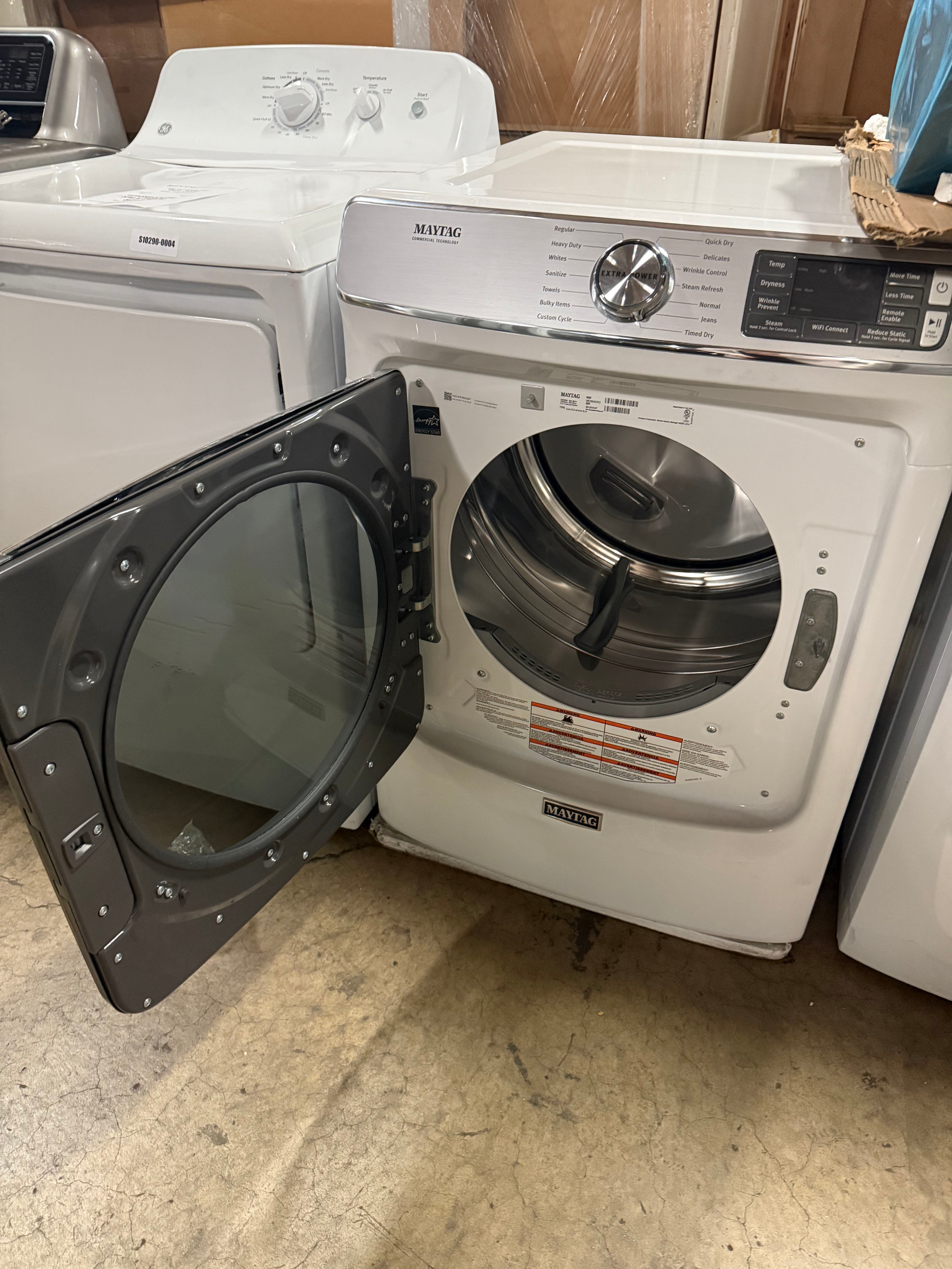 Maytag MED8630HW 27" White Front Load Electric Dryer