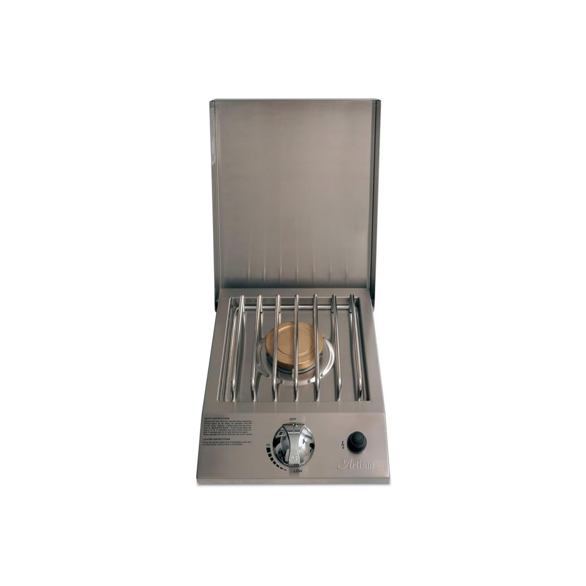 Artisan ART-SB1-NG 12" Stainless Steel Built-In Natural Gas Single Side Burner