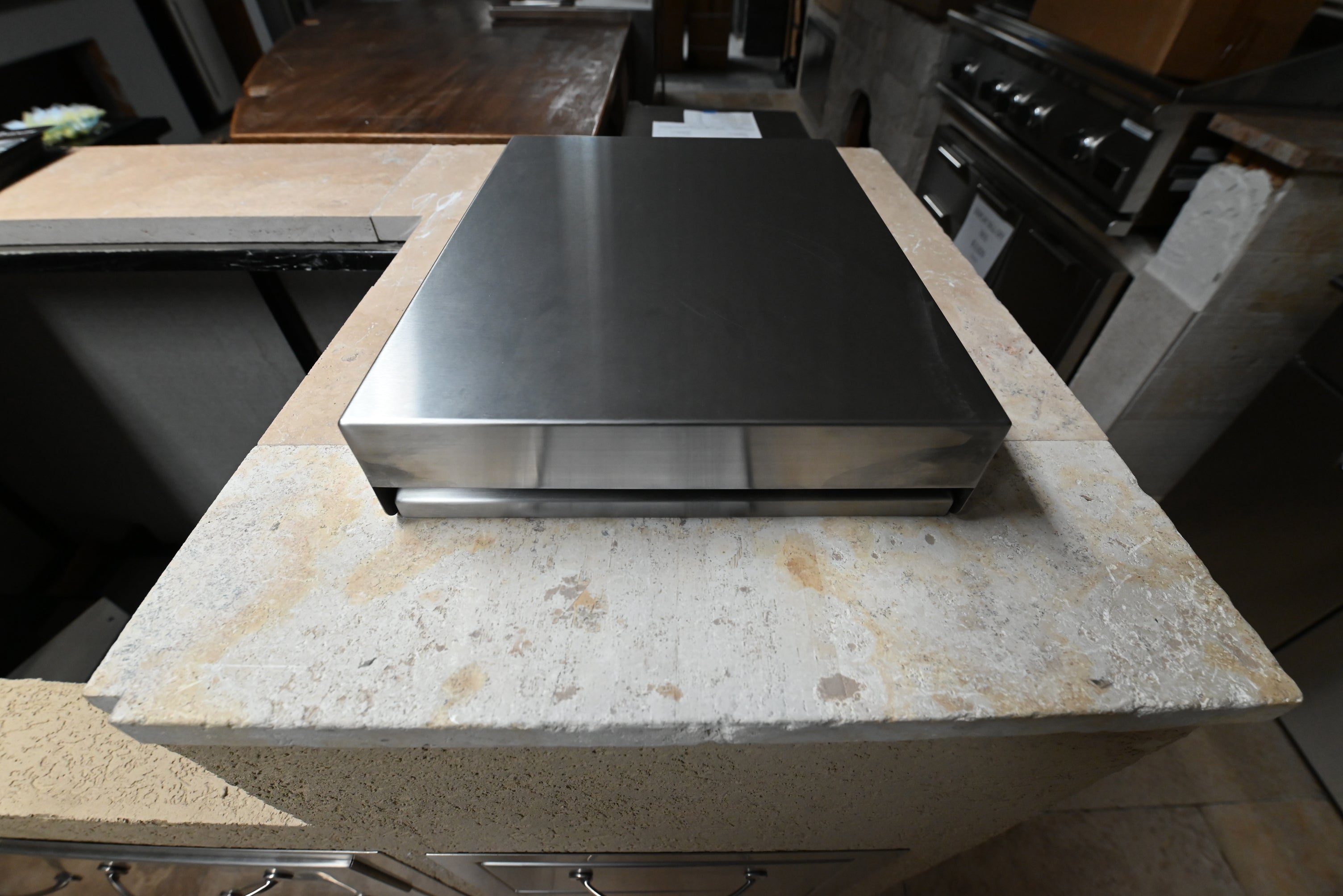 Outdoor kitchen stainless steel 12 in side burner with brass burner
