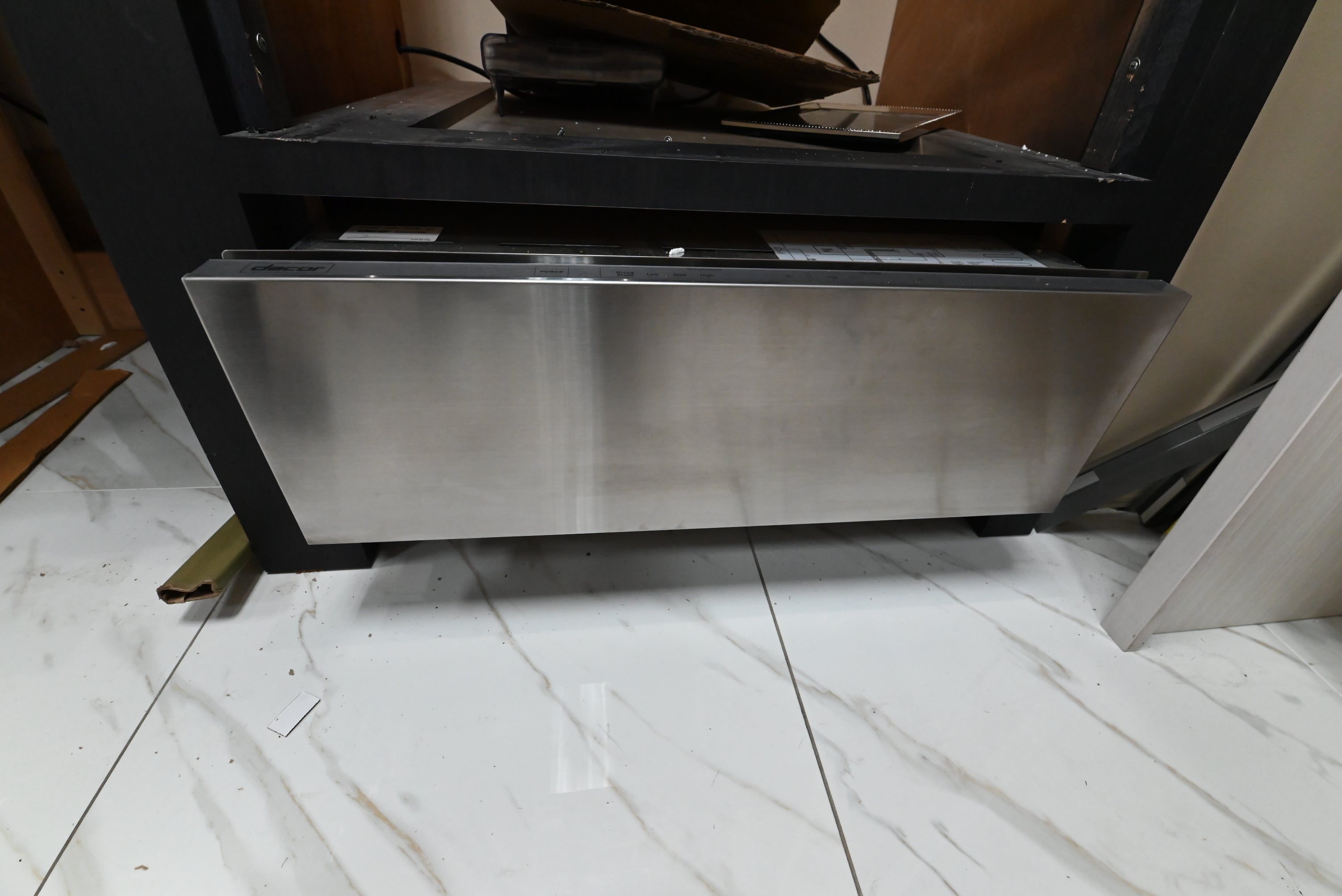 Dacor contemporary 30 inch integrated warming drawer in stainless steel DWR30M977WIS