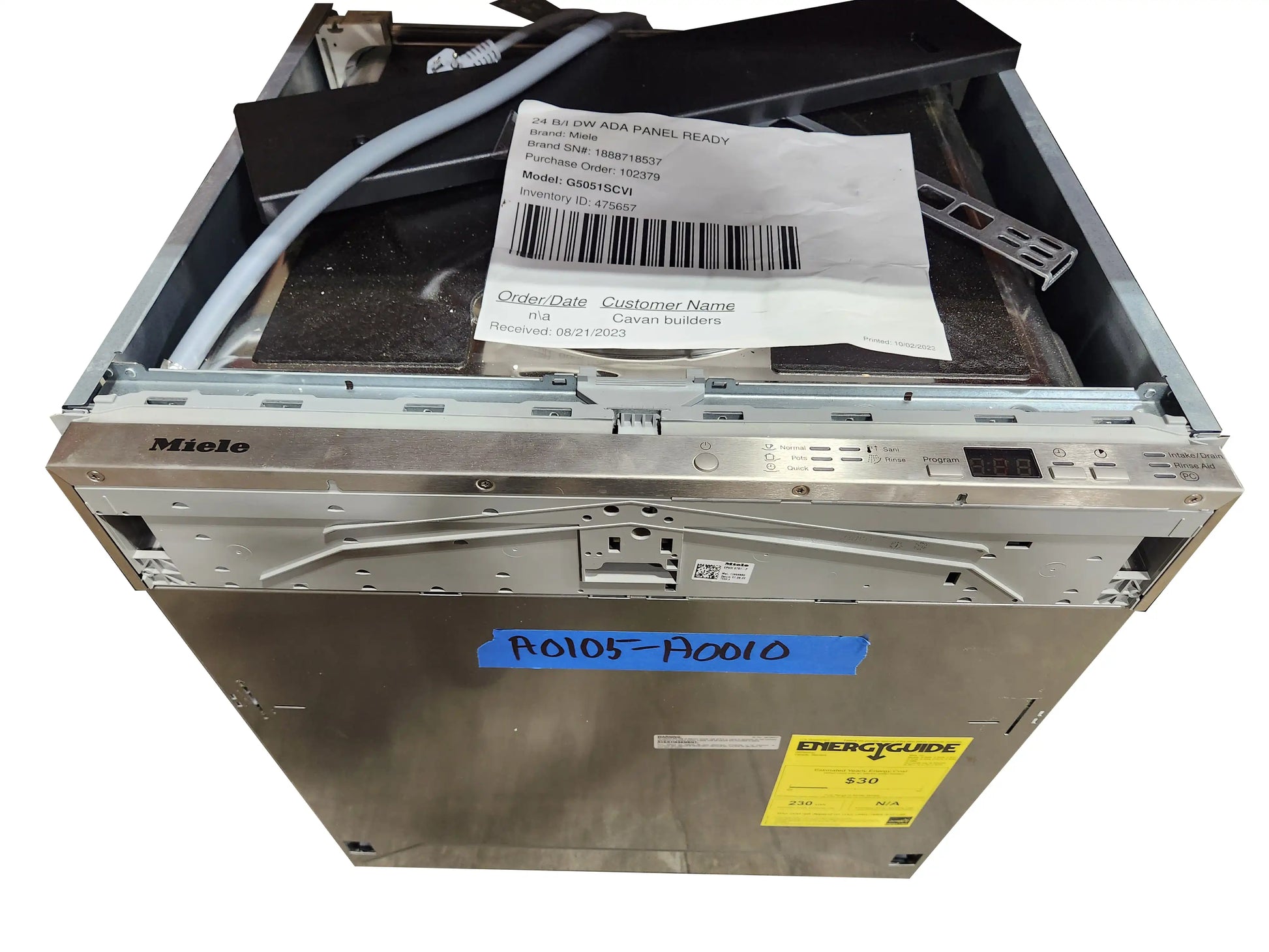 Miele G 5051 SCVi 24" Panel Ready Fully Integrated Dishwasher