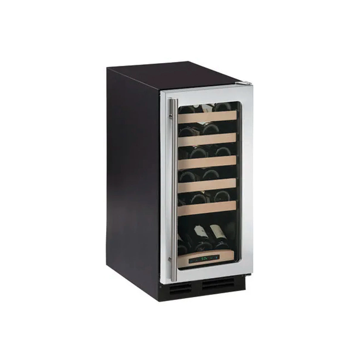 U-Line U-2115WCS-00 15" Stainless Steel and Glass Door Built-in Wine Cooler