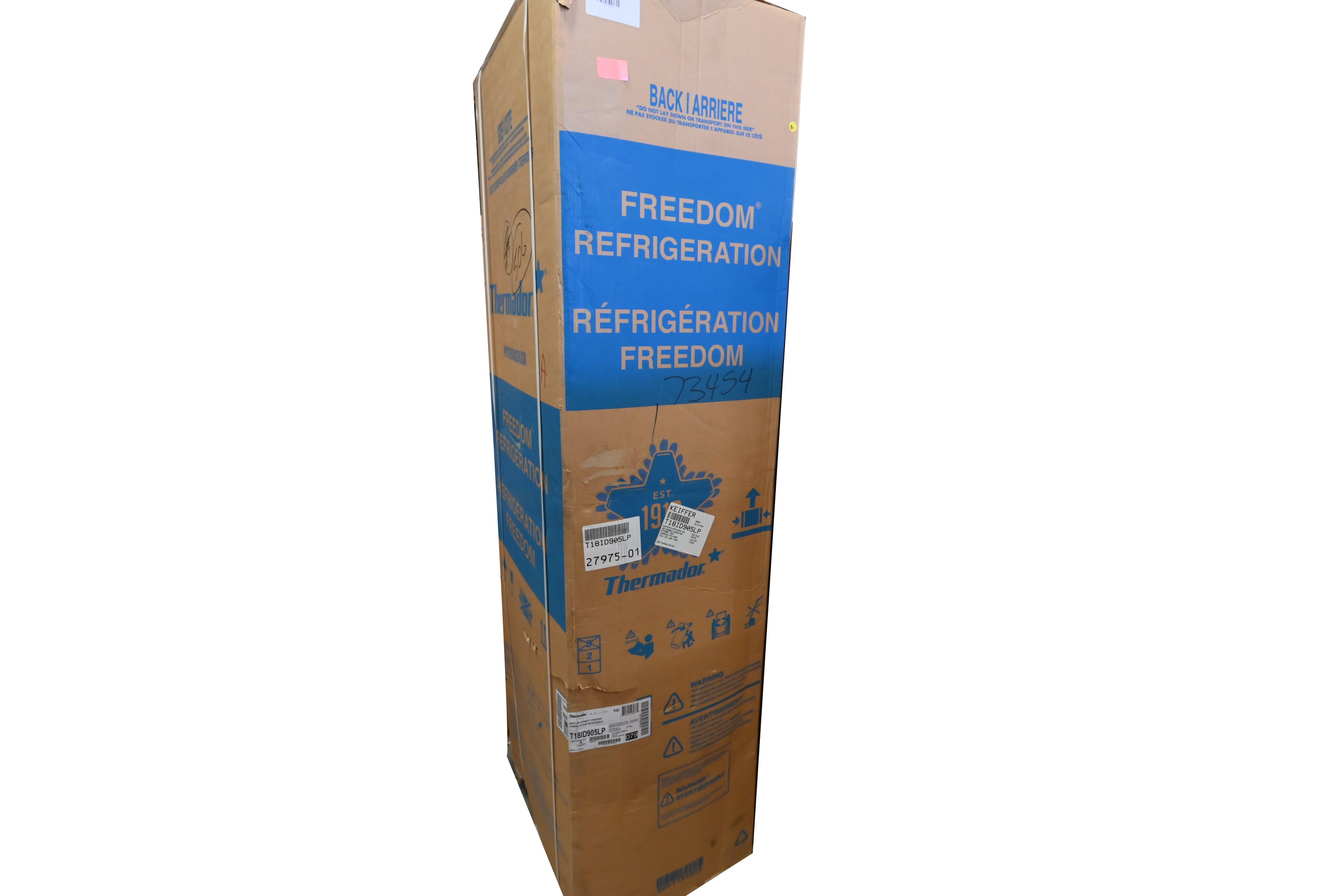 Thermador T18ID905LP 18" Panel Ready Smart Freezer Column