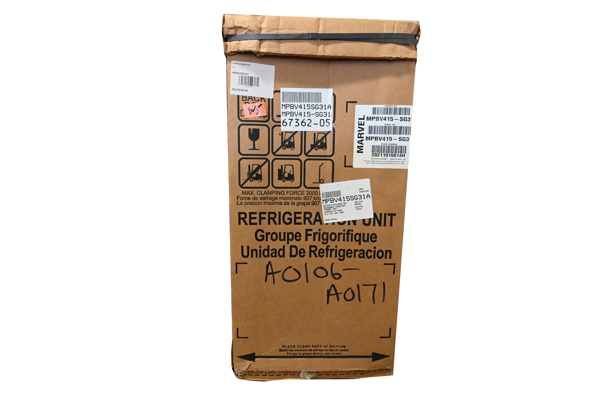 Marvel MPBV415-SG31A 15" Stainless Steel Beverage Center