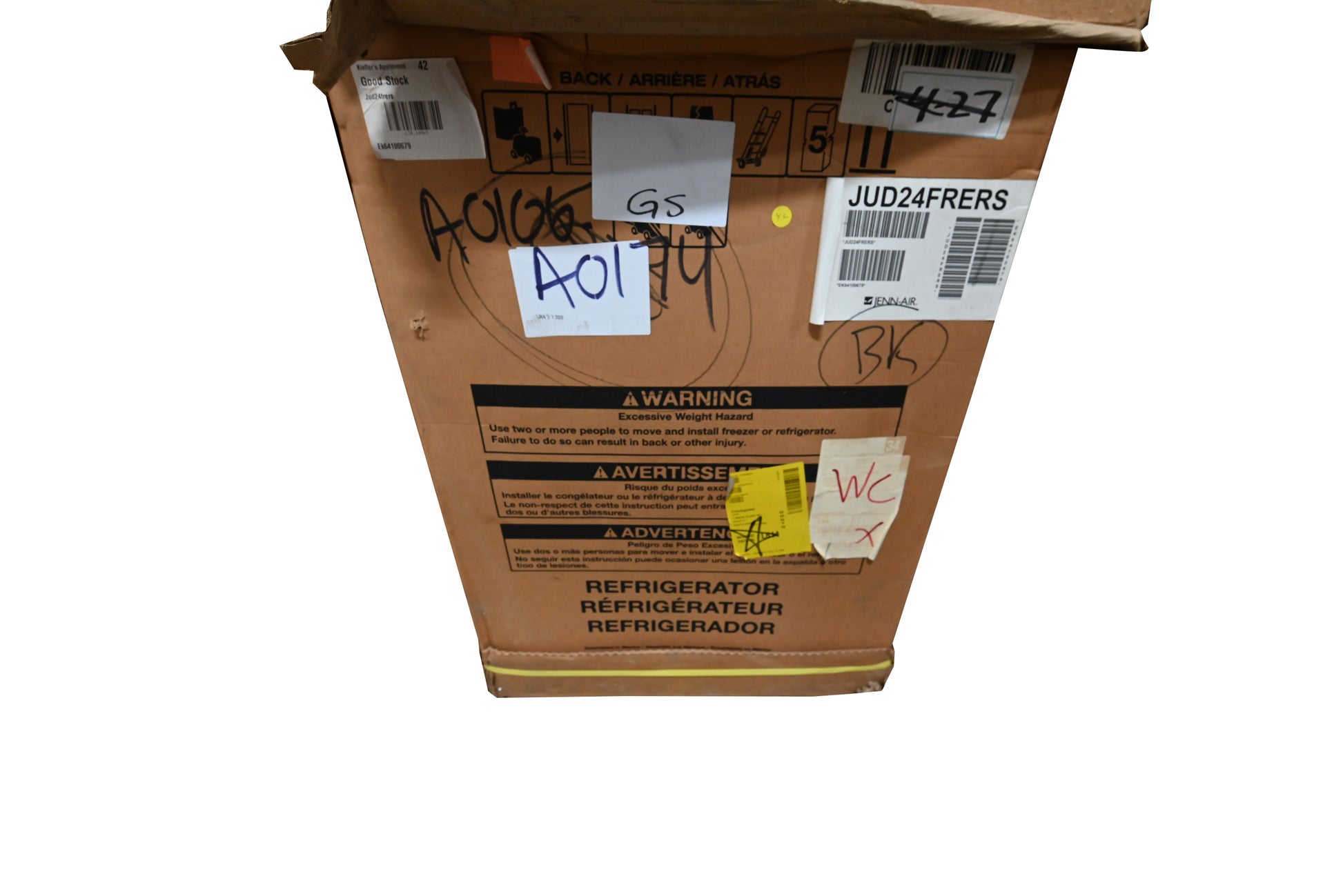 JennAir JUD24FRERS 24" Stainless Steel Double Drawer Refrigerator