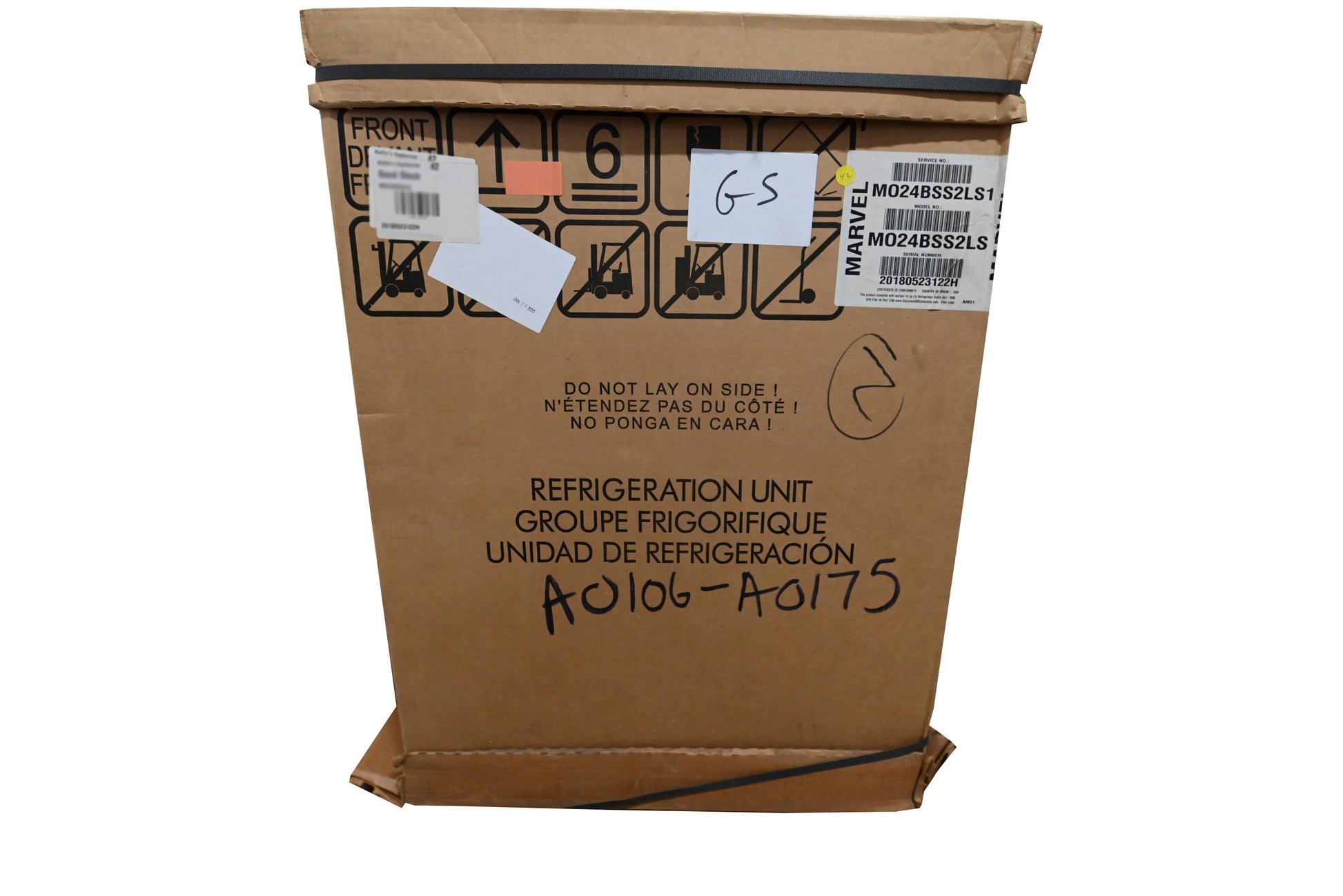 Marvel MO24BSS2LS 24" Stainless Steel Single Tap Beer Dispenser