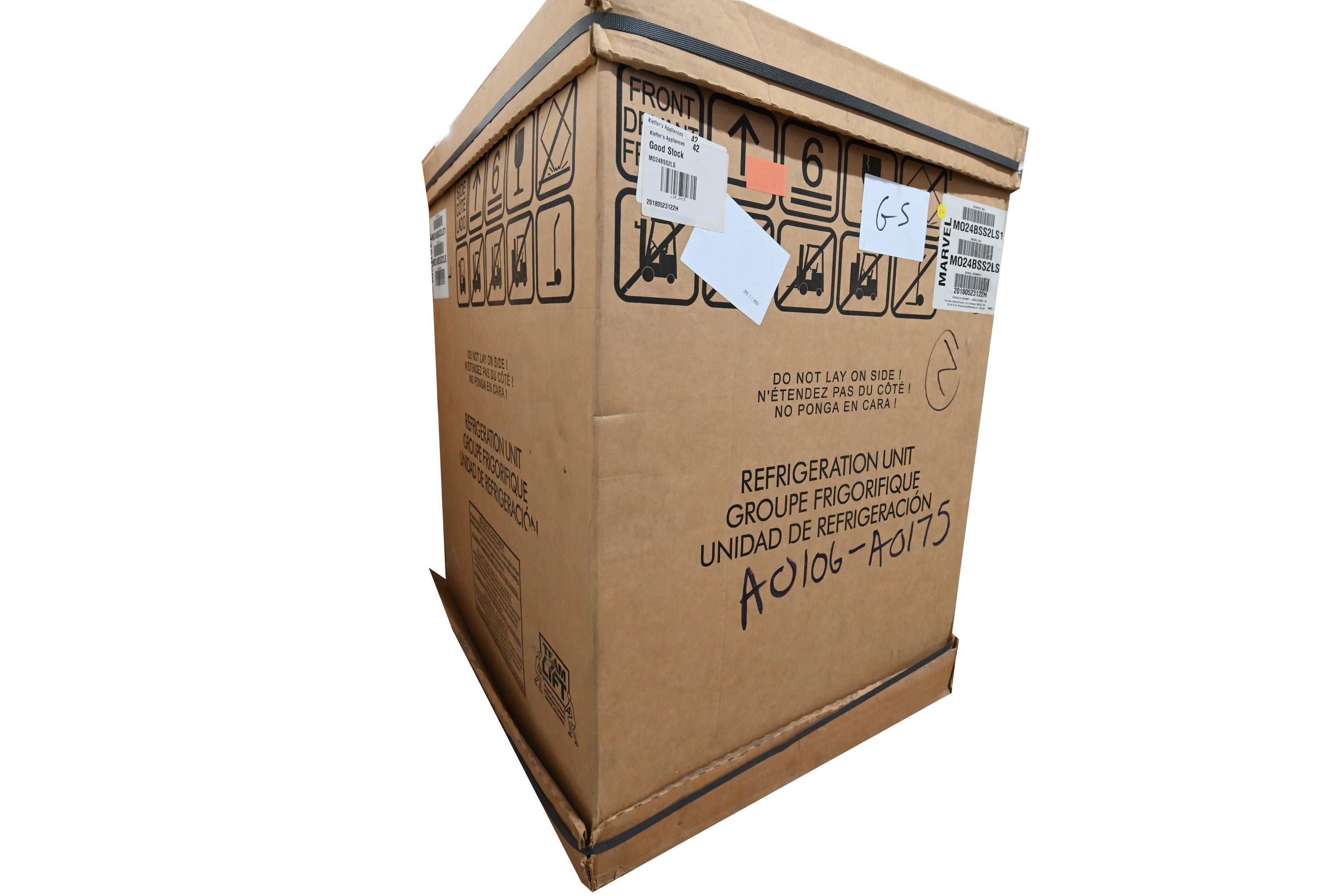 Marvel MO24BSS2LS 24" Stainless Steel Single Tap Beer Dispenser